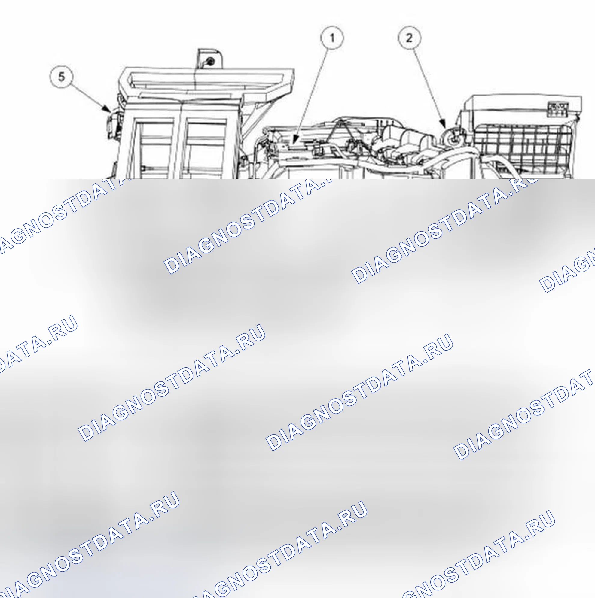Рис. 187: Компоненты управления приточной камеры - Руководство. Ford Expedition II