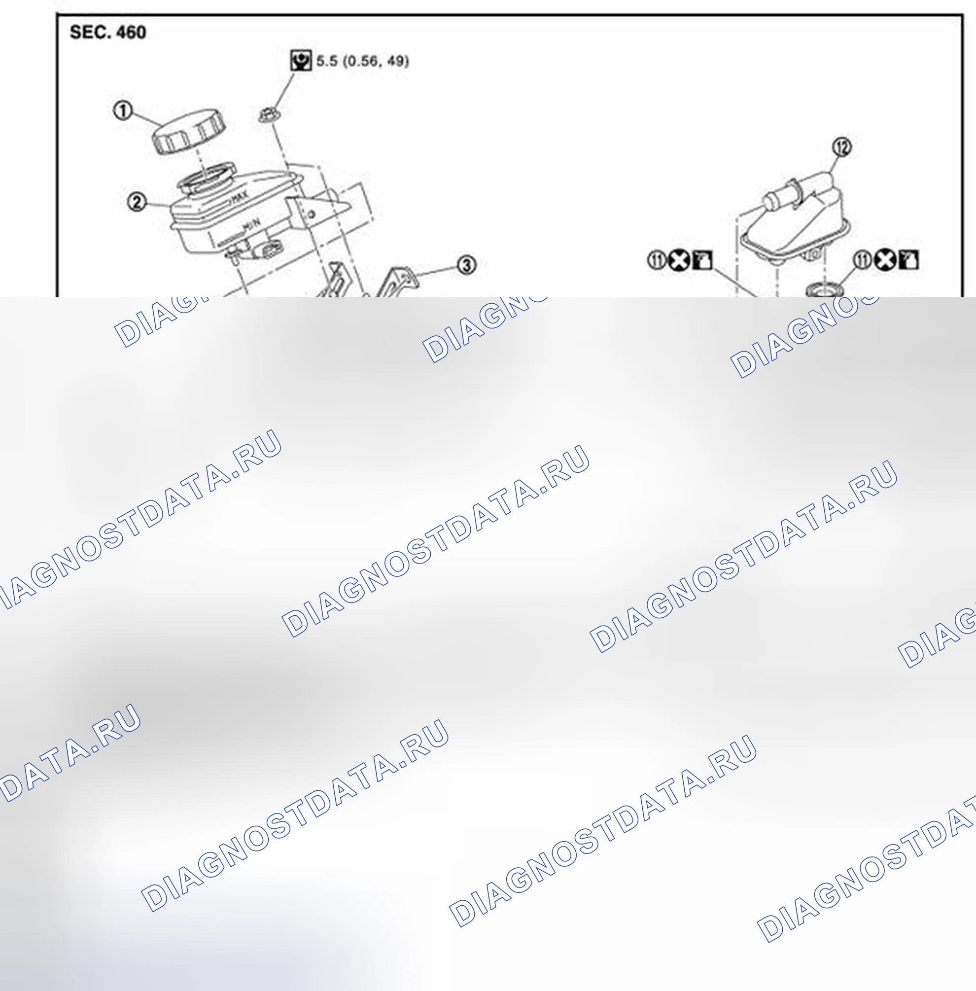 Рис. 14: Разнесенный вид. Nissan Quest IV