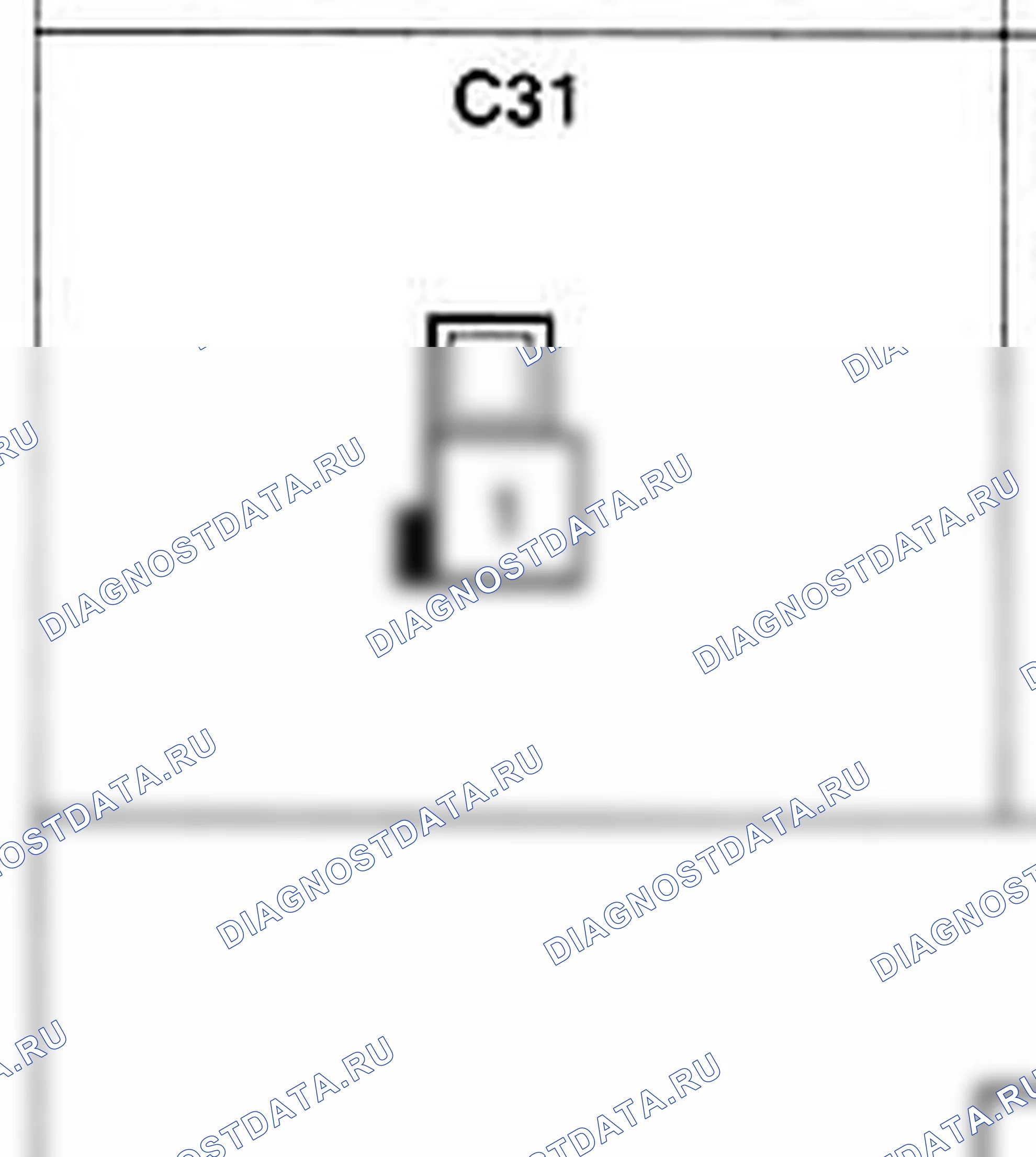 Распиновка разъёма C31 — жгута управления. Hyundai H-1 A1