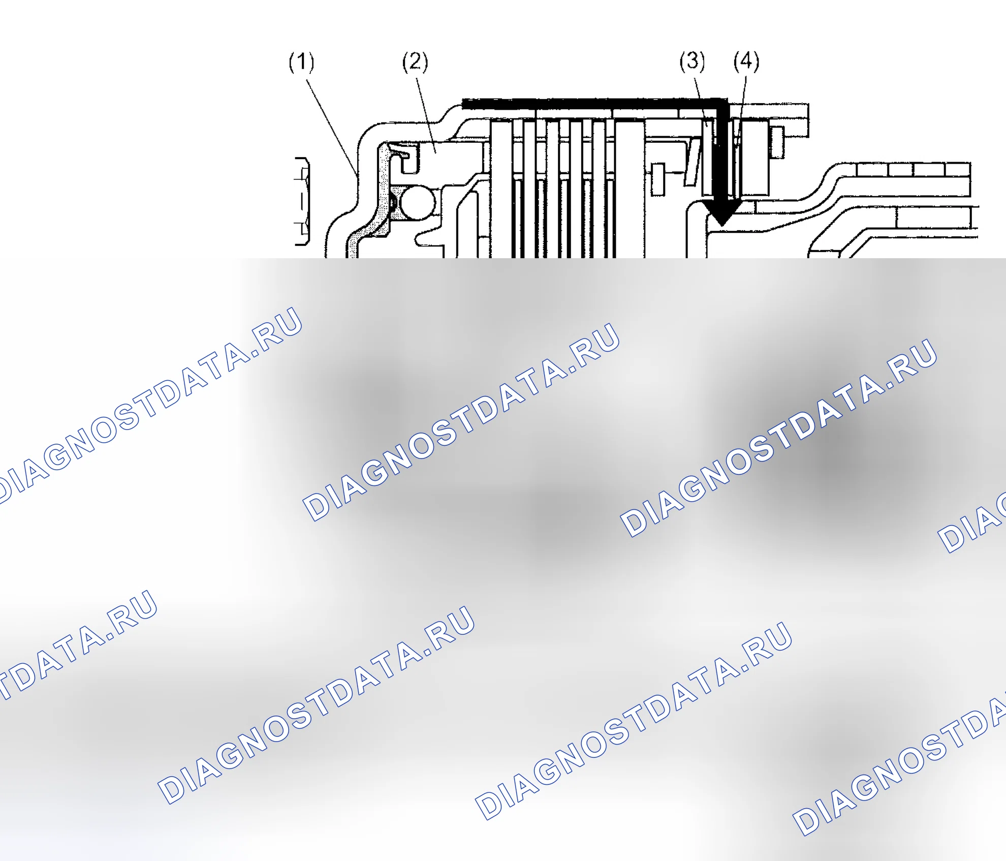 Рис. 719: ПРИ ВЫБОРЕ РЕВЕРСА. Subaru Impreza GD/GC/GG рестайлинг