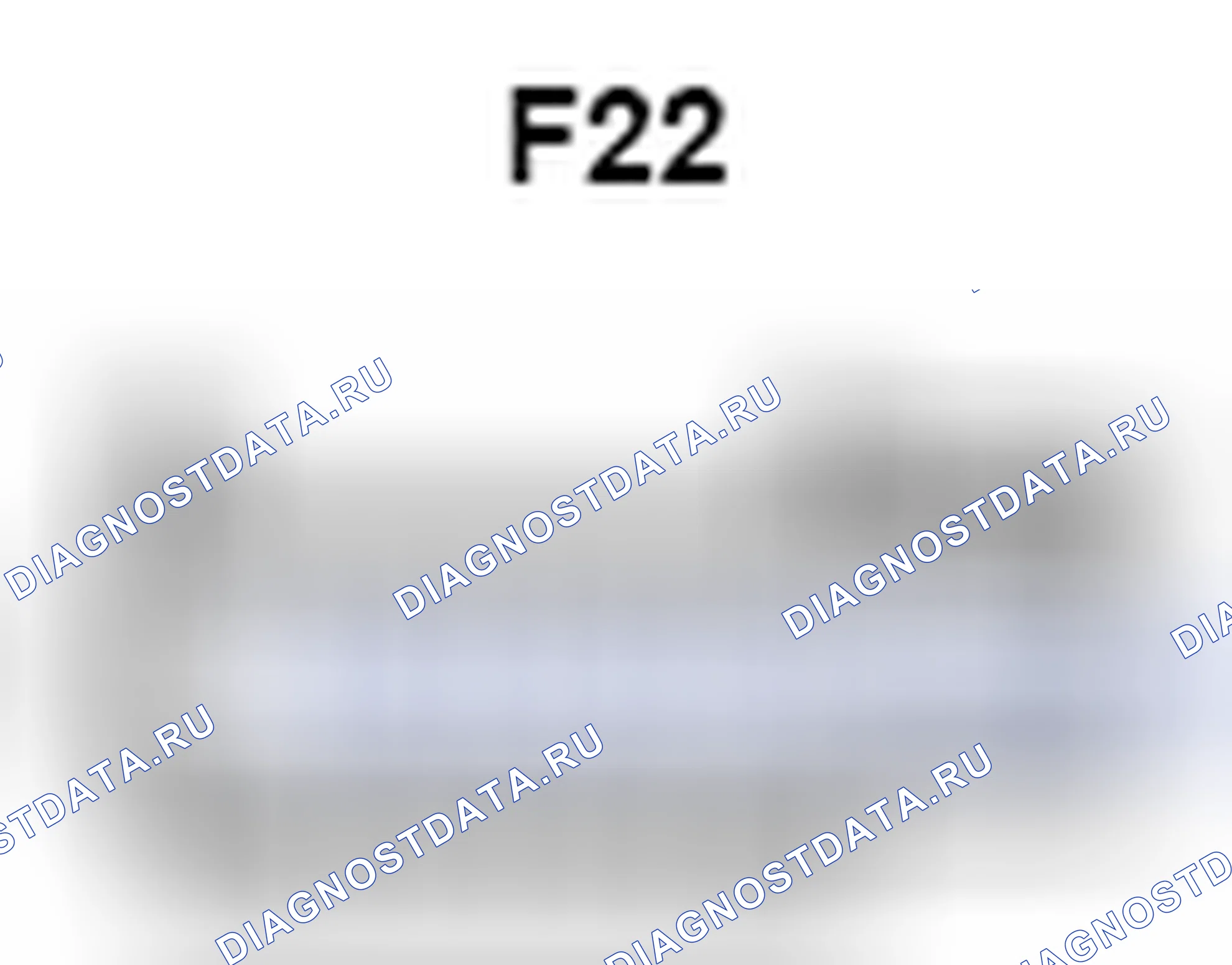 Рис. 1359: Вид с торца разъема Tweeter (передний Lh) (F22). Toyota Camry XV40 рестайлинг