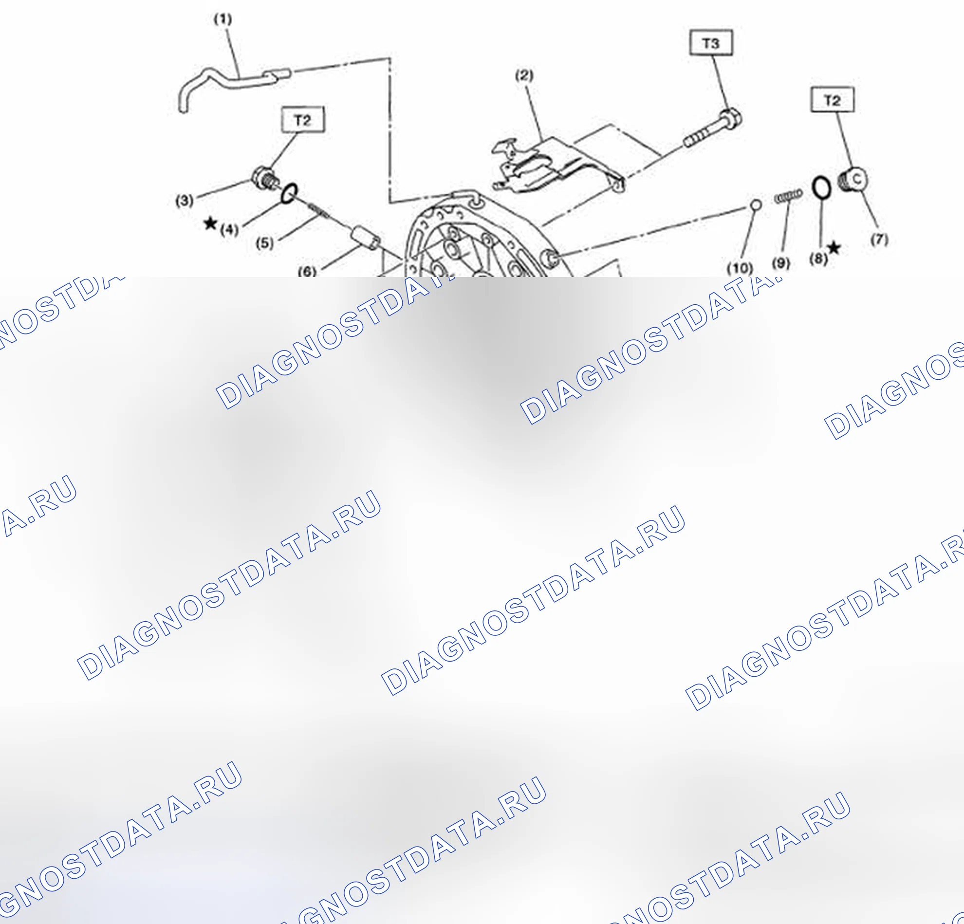Рис. 453: ПЕРЕХОДНАЯ ПЛАСТИНА. Subaru Legacy BL/BP рестайлинг