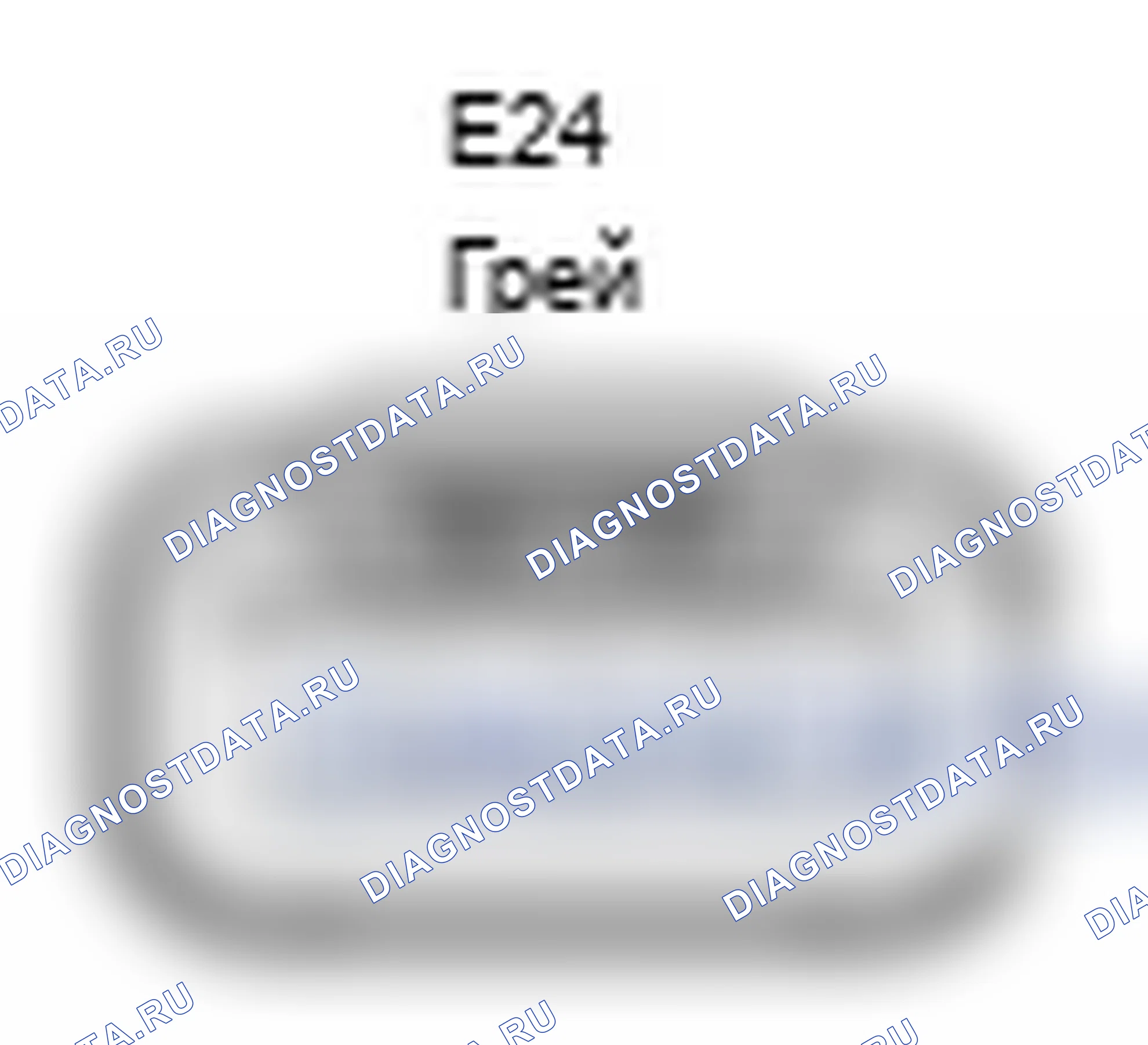 Рис. 196: Вид с торца разъема катушки зажигания в сборе № 5 (E24). Lexus IS F I