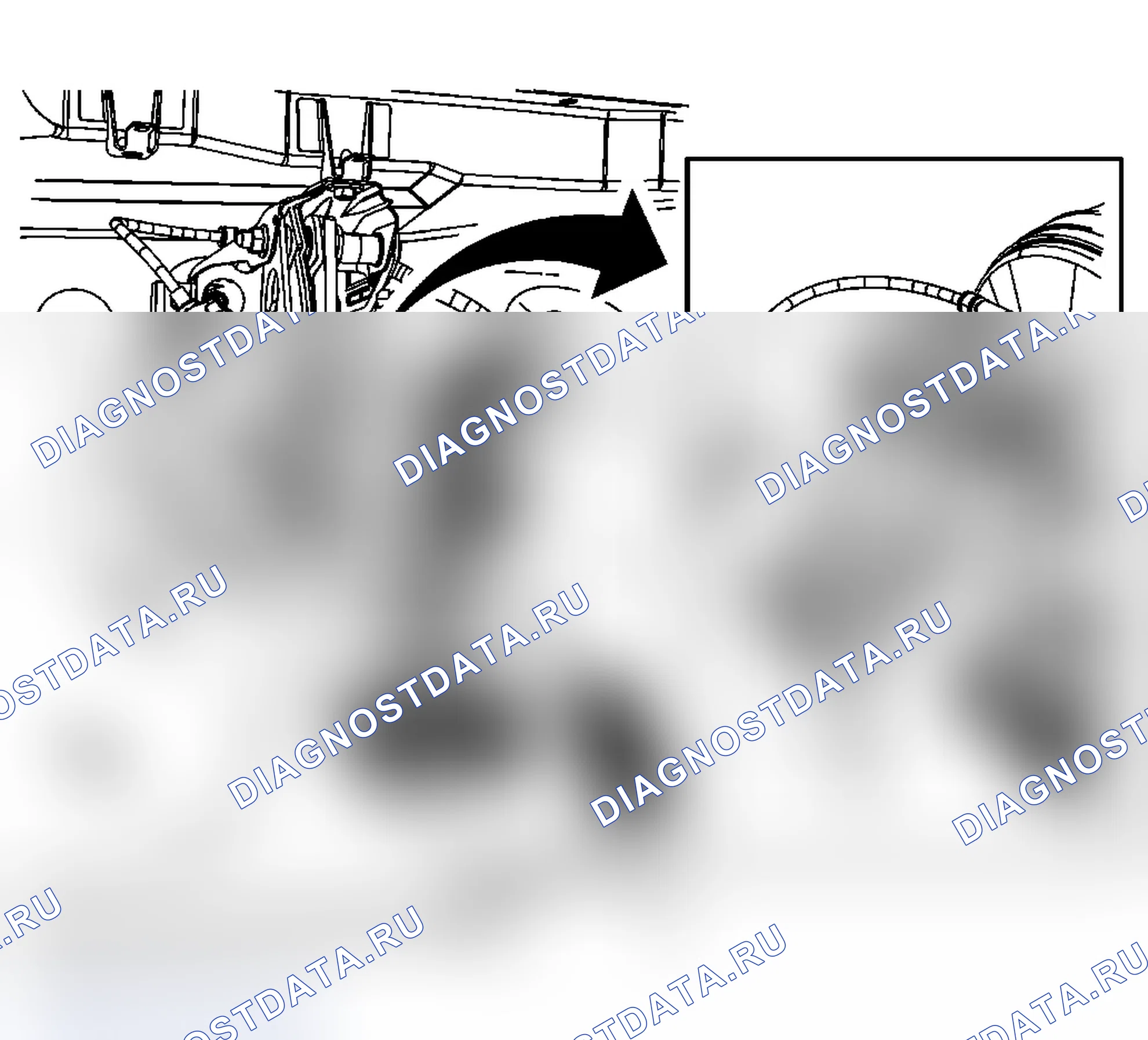 Рис. 3: Виды компонентов регулируемой педали. Chevrolet Silverado 2500 HD 