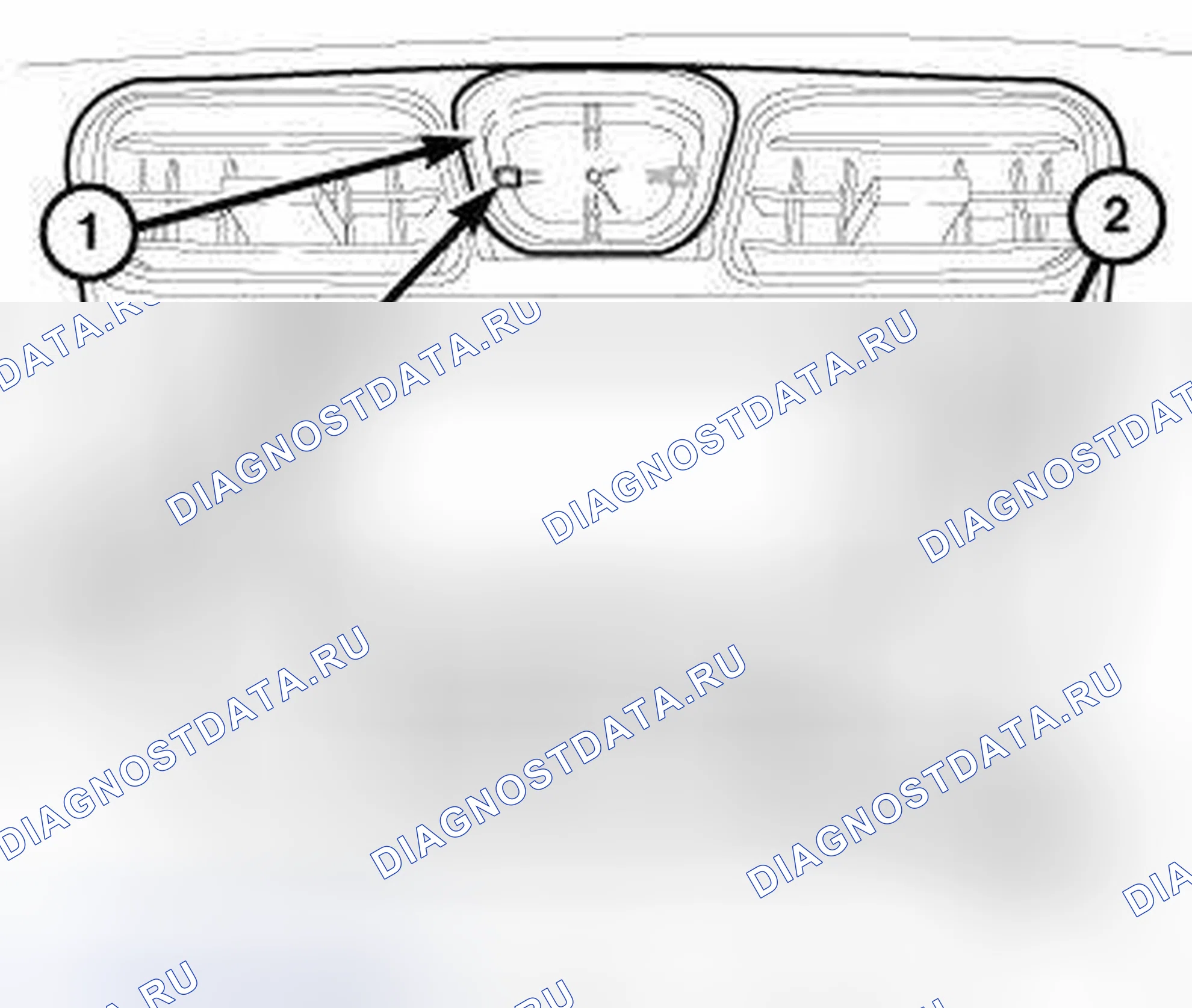 Рис. 374: АНАЛОГОВЫЕ ЧАСЫ. Chrysler 200 I