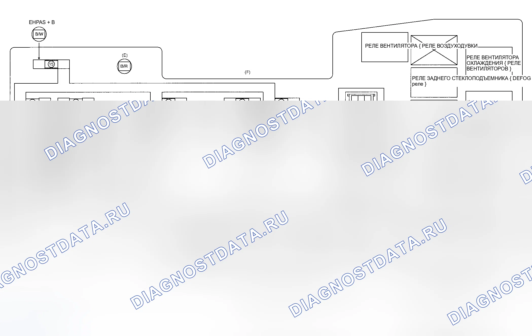 Рис. 1: ГРАФИКИ РАСПОЛОЖЕНИЯ КОМПОНЕНТОВ. Mazda 5 I