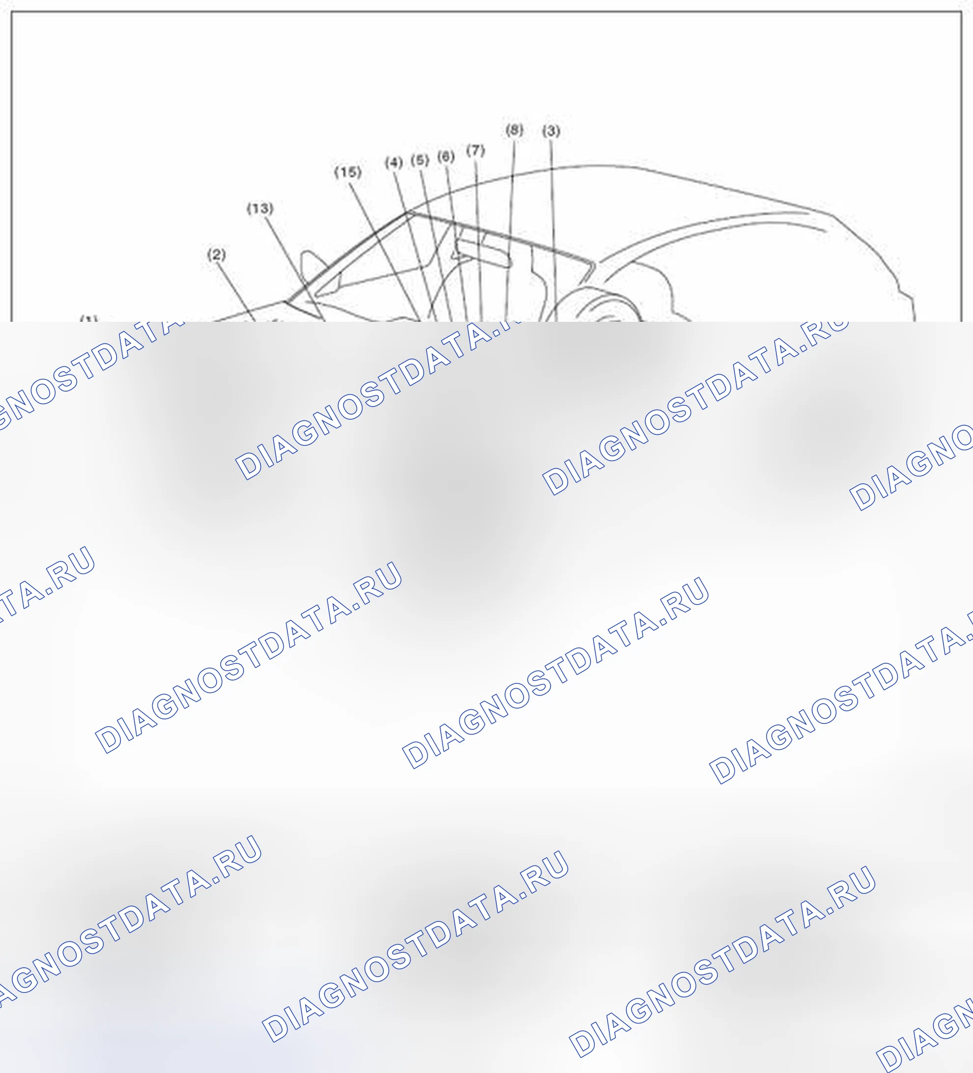 Рис. 128: РАСПОЛОЖЕНИЕ. Subaru Impreza WRX GE рестайлинг