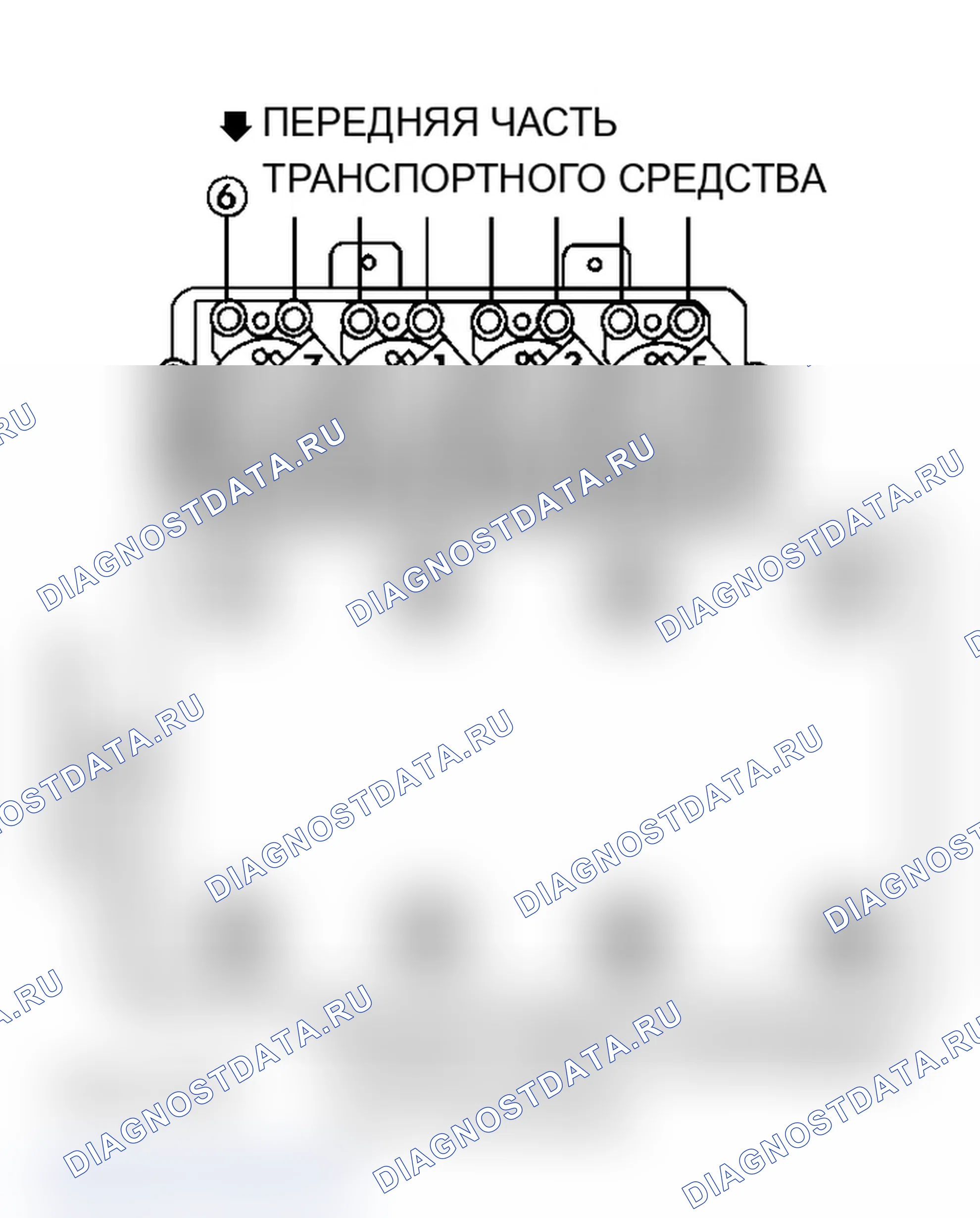 Рис. 8: порядок работы цилиндров (4.0L и 4.6L). Pontiac Grand Prix VI