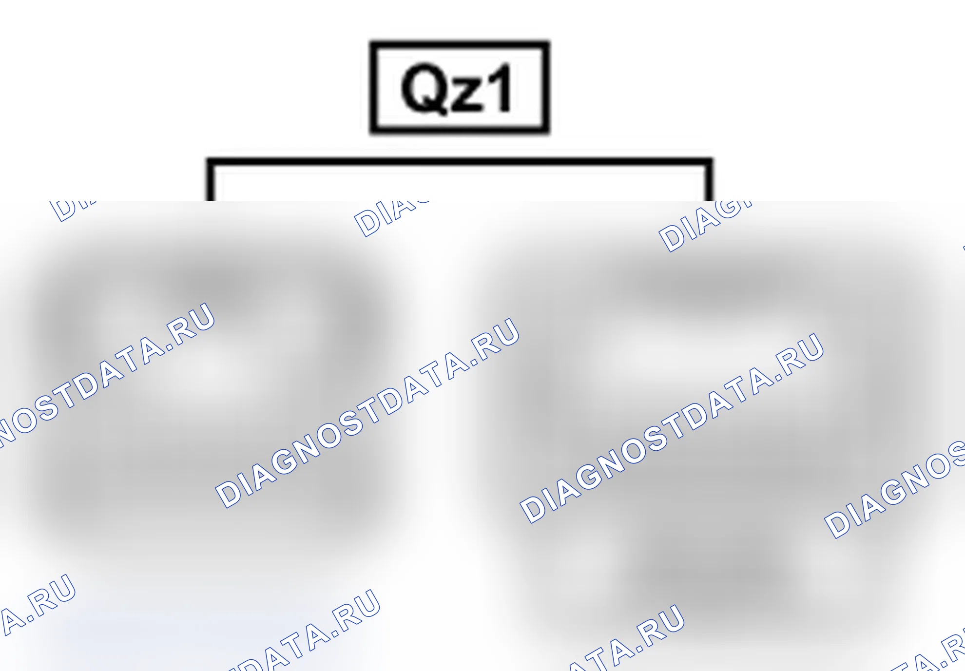 Рис. 577: Вид с торца линейного соединителя (Qz1). Lexus IS F I