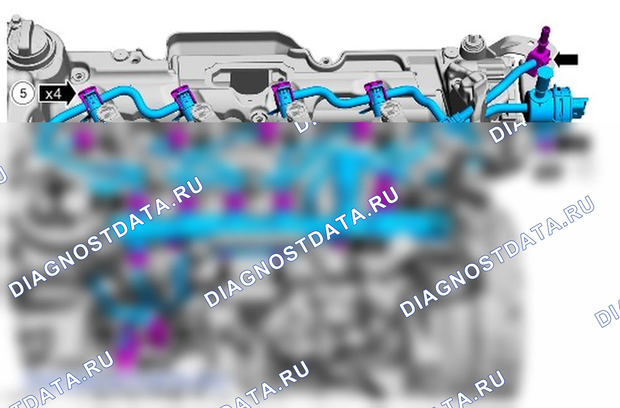 Как снять присоединяемые детали двигателя. Ford Transit Custom I