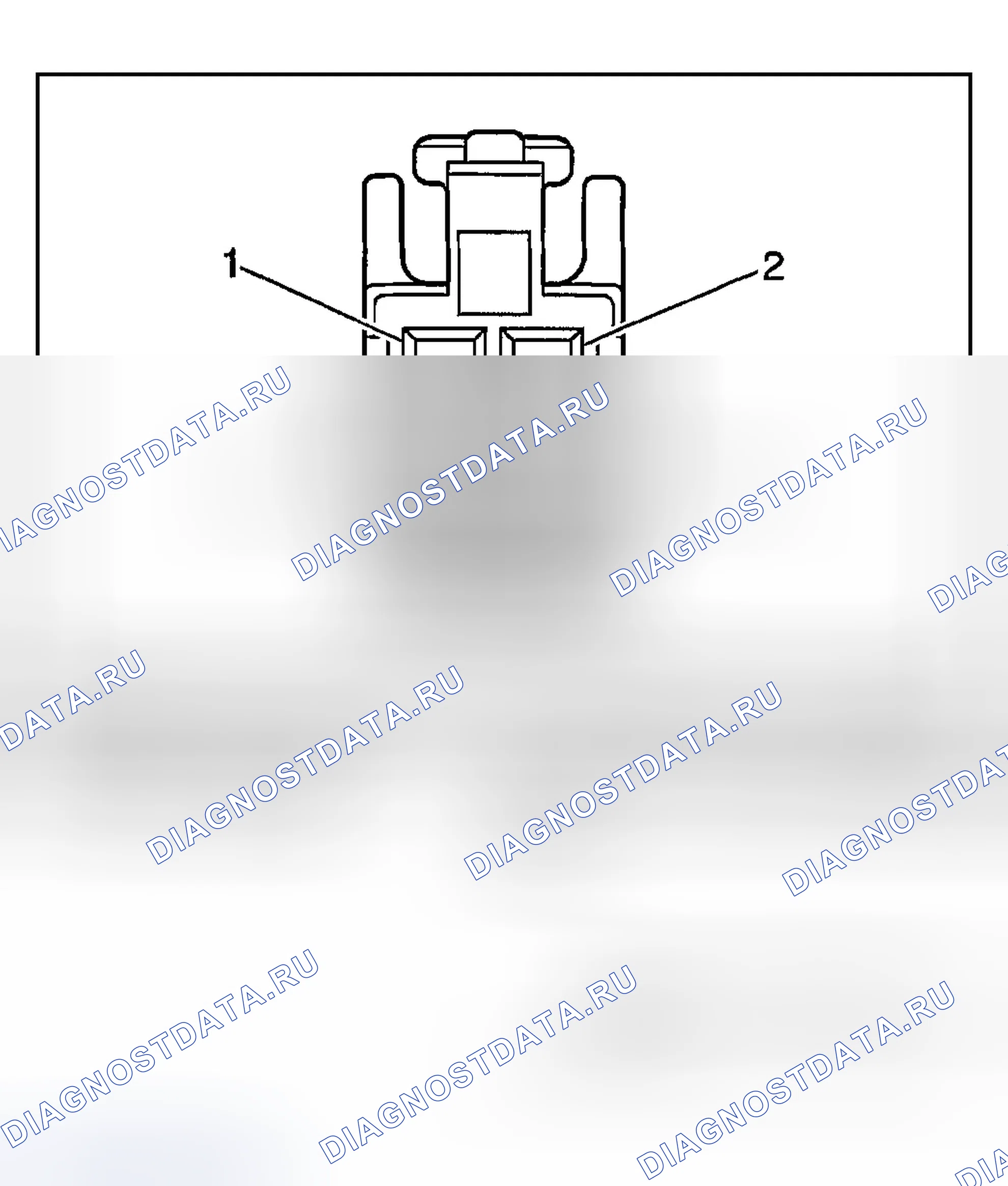 Рис. 4: Вид с торца разъема задней части кузова. Chevrolet Chevy Express H2500 