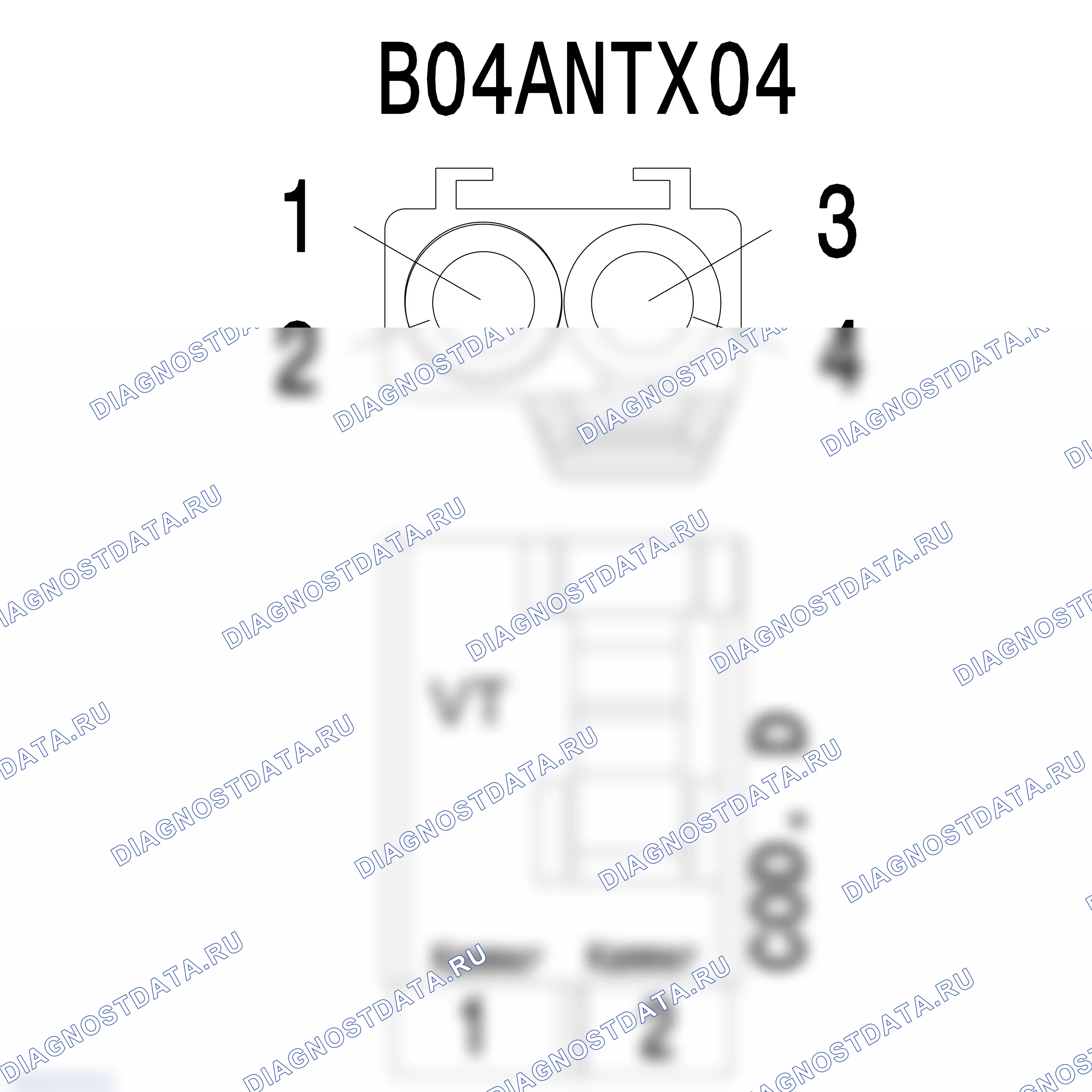 Распиновка разъёма 6Q0 035 608 C — внешний вид и расположение контактов. Porsche 718 Cayman 982
