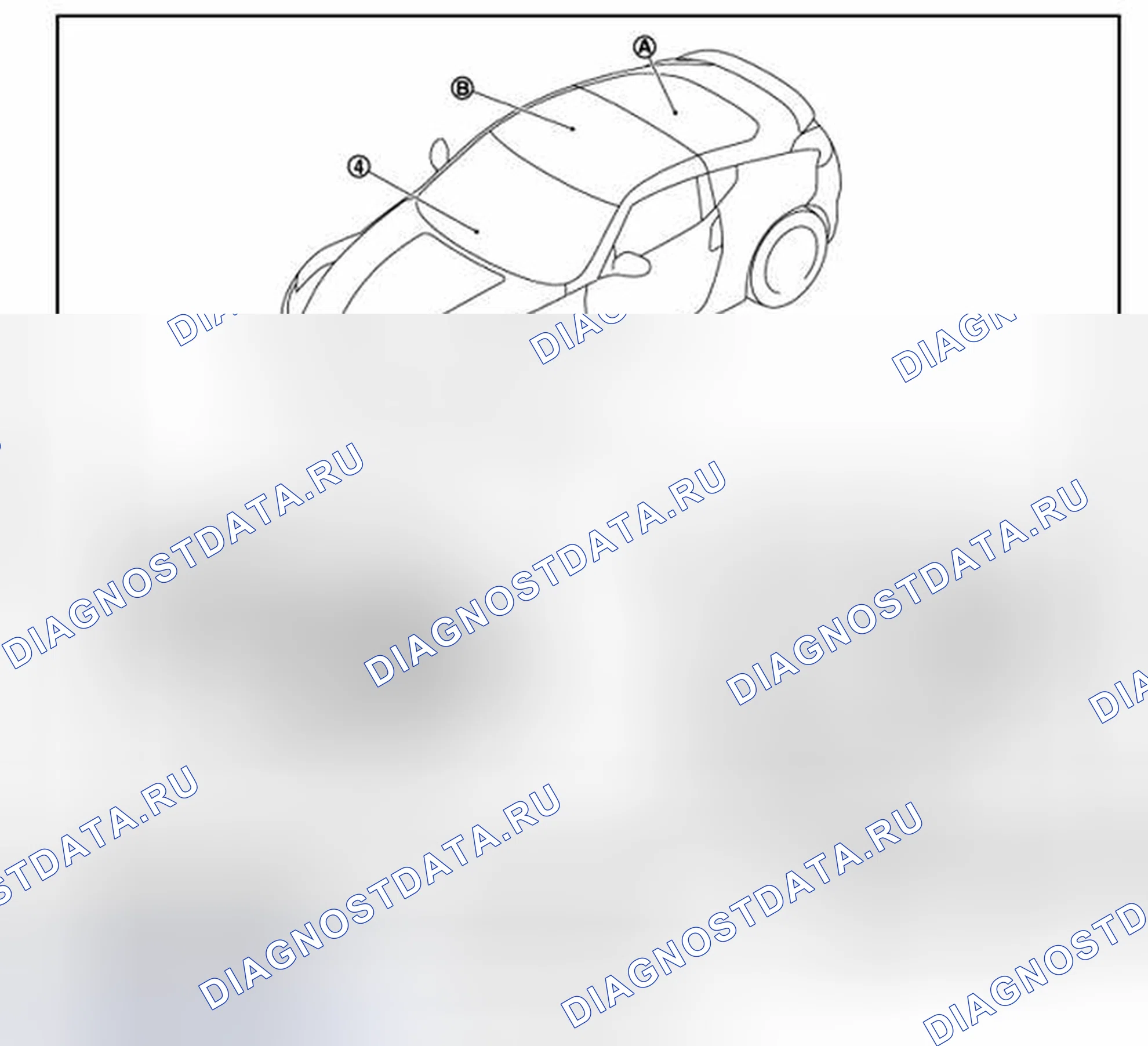 Рис. 23: Расположение компонентов. Honda MDX I