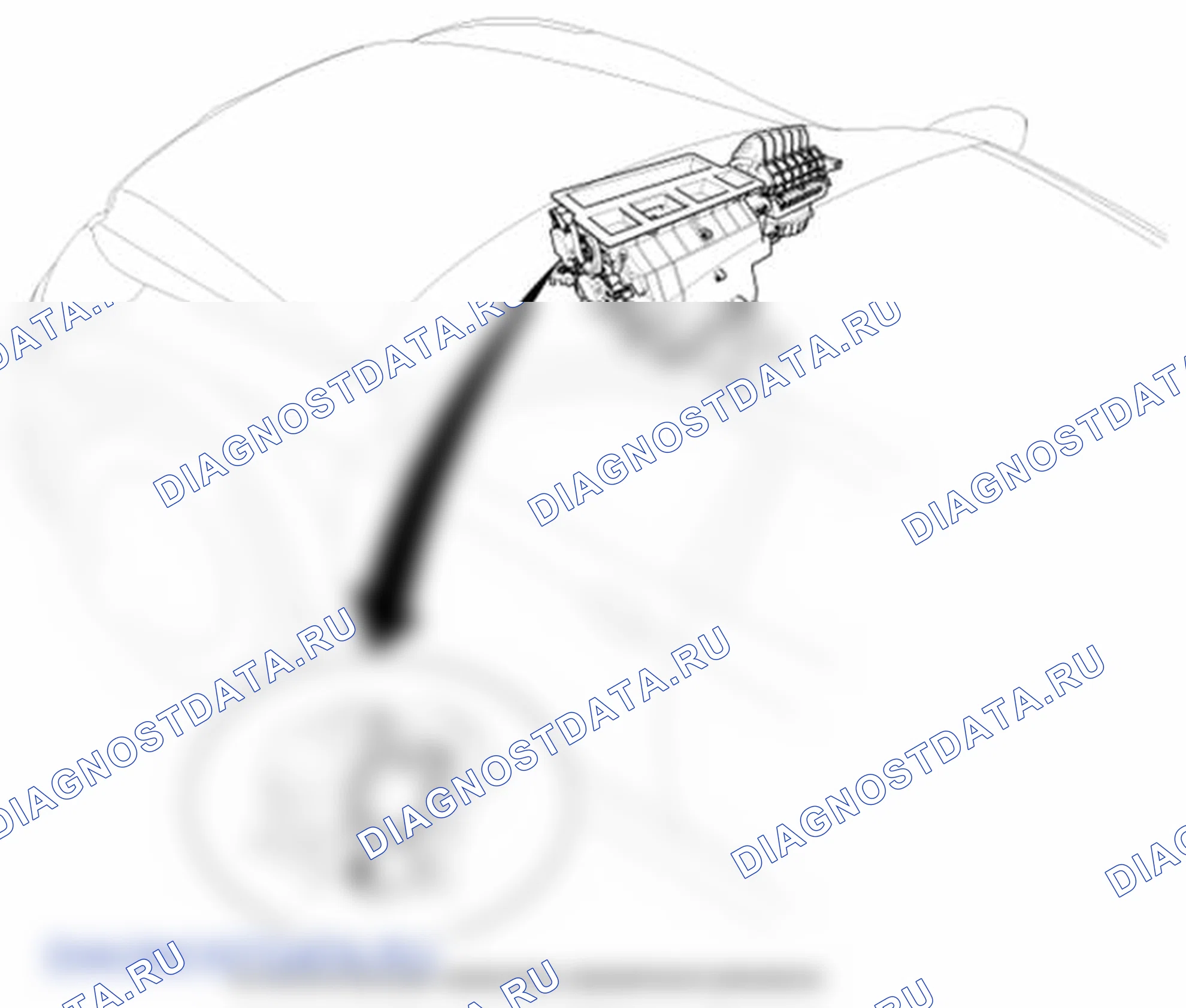 Рис. 48: Расположение компонентов. Hyundai Equus II