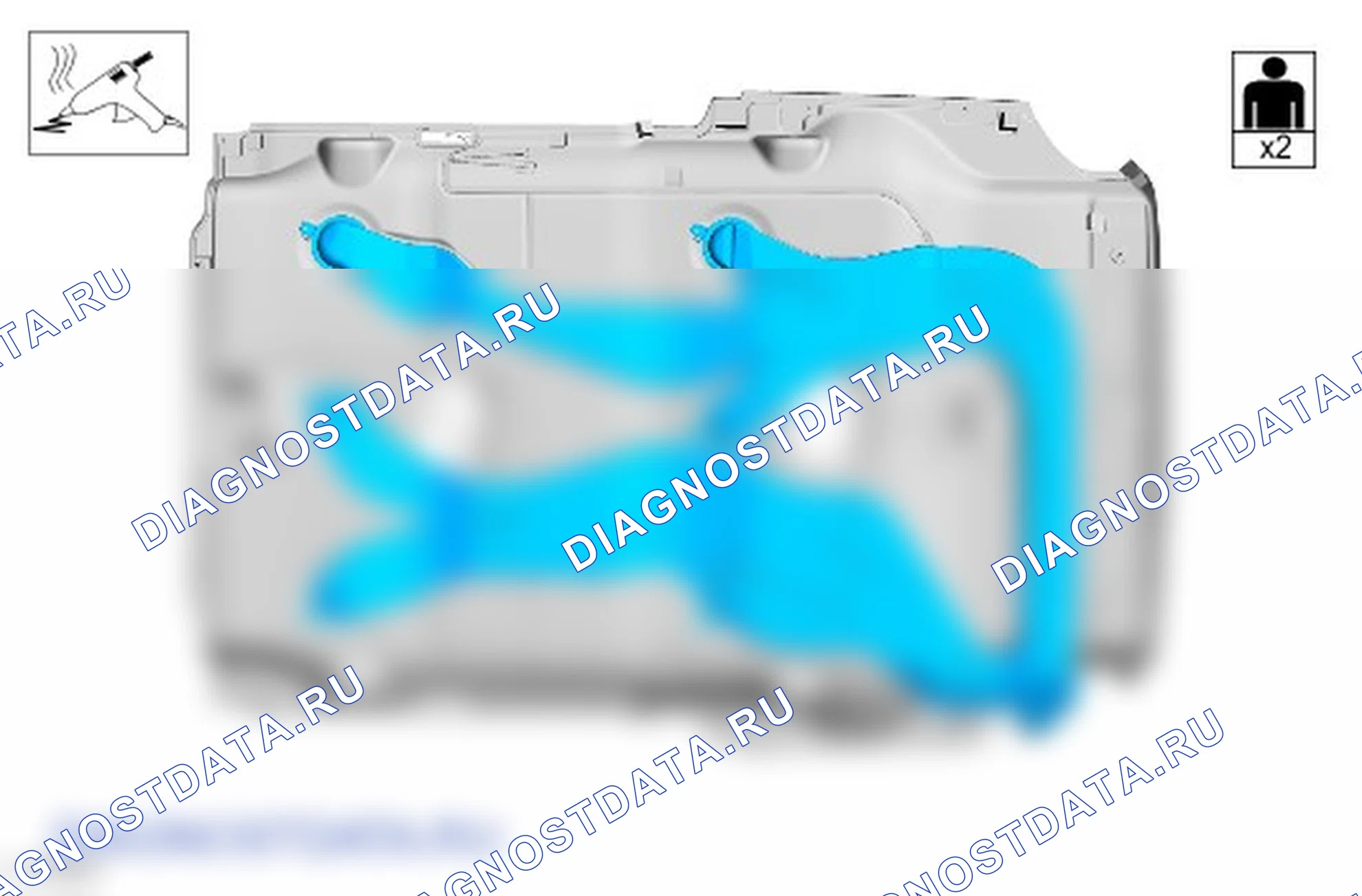 Как снять и установить обшивку потолка задней части салона. Ford Transit Custom I
