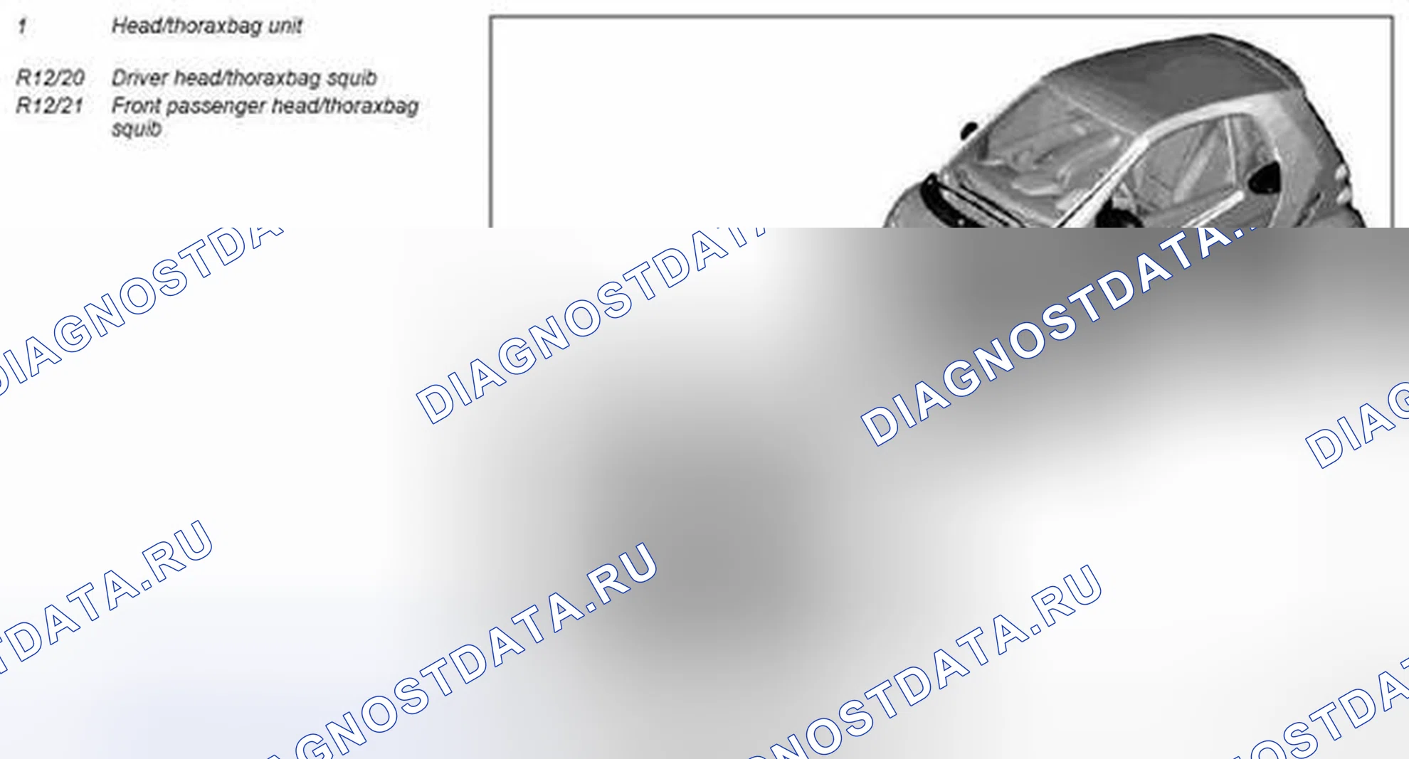 Рис. 12: Голова / грудная клетка, описание компонента - GF91,60-P-4100MCU. Kia Soul I