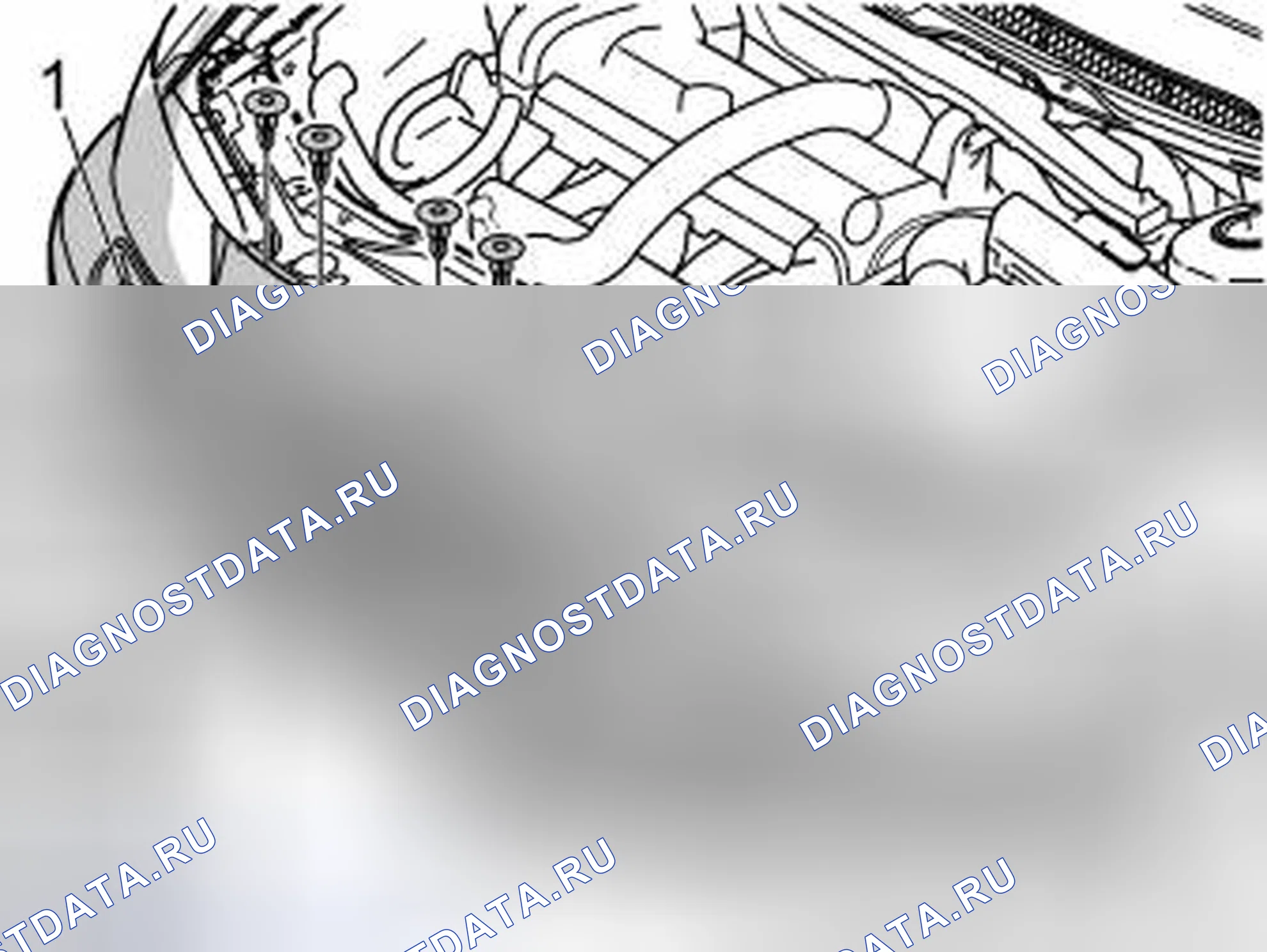 Рис. 1002: Снятие переднего бампера (относится к XC70). Volvo V70 II