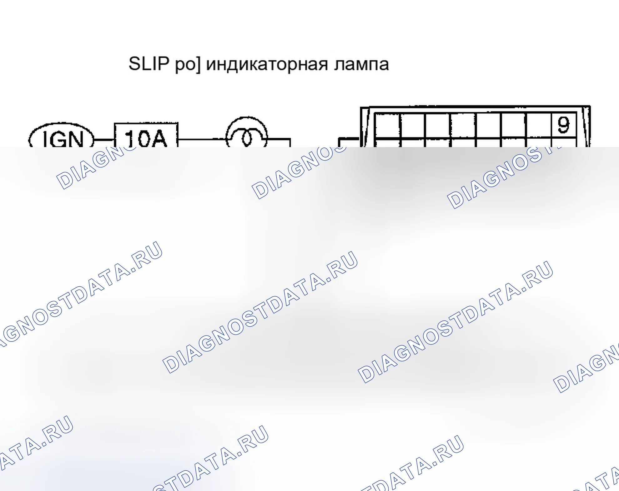 Рис. 126: 8. Индикаторная лампа SLIP не загорается при включении выключателя зажигания. Infiniti I35 II