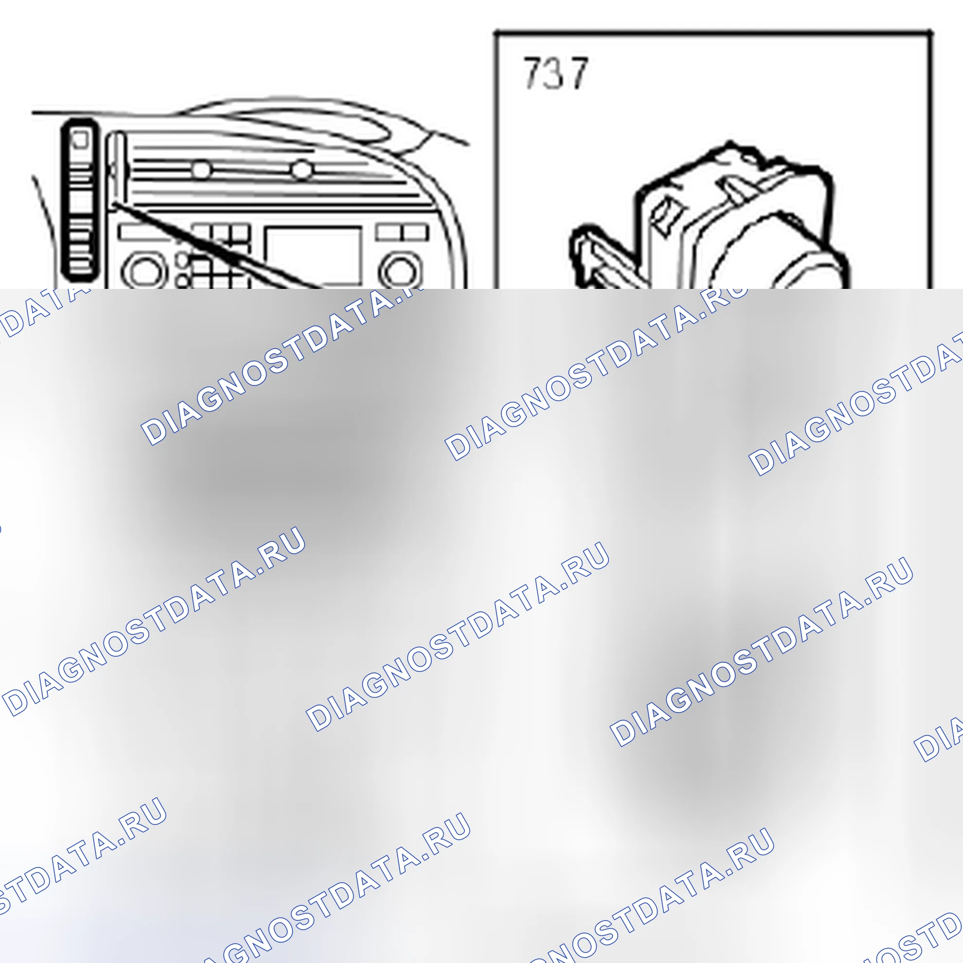 Рис. 95: Функции в SIDC (панель управления SID). Kia Optima II