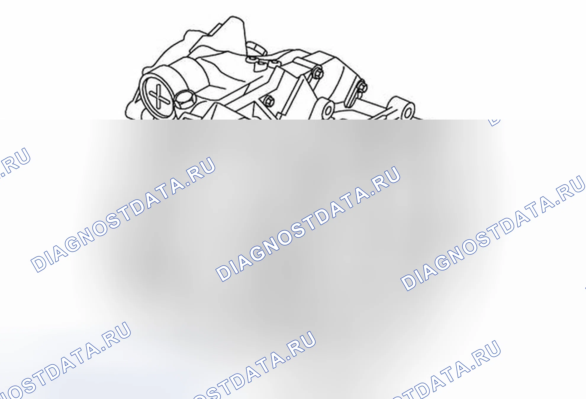 Рис. 53: Замена гидротрансформатора. Buick Regal V