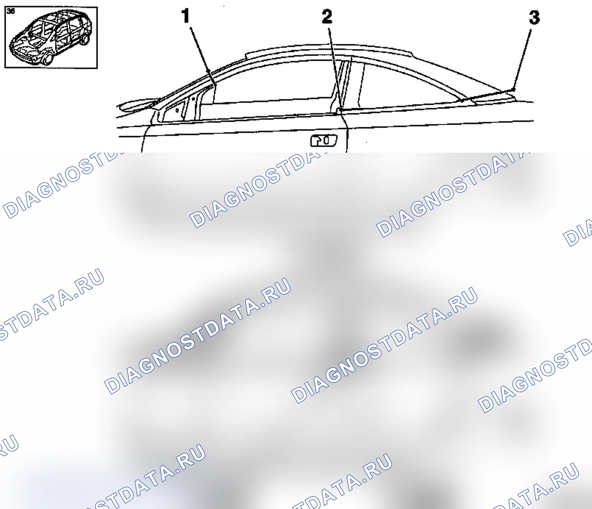 Боковая часть рамы крыши (Astra Coupe). Opel Astra G