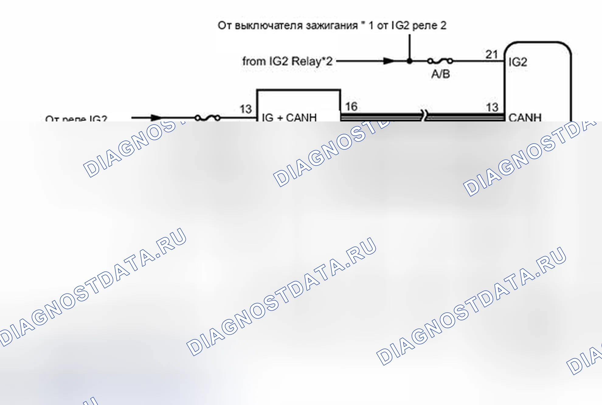 Рис. 235: электросхема. Toyota Camry XV50