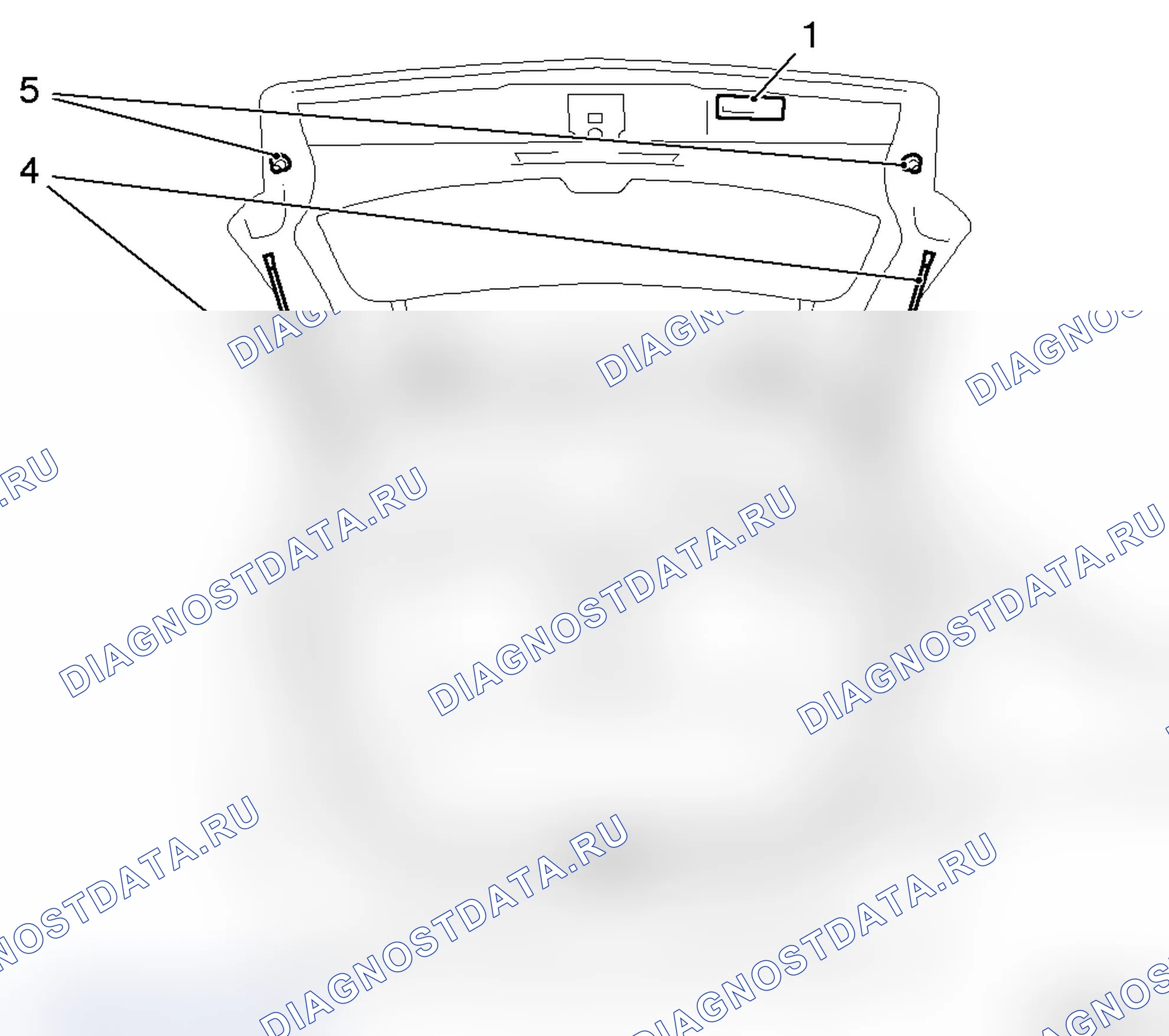 Задняя (торцевая) дверь. Opel Zafira B