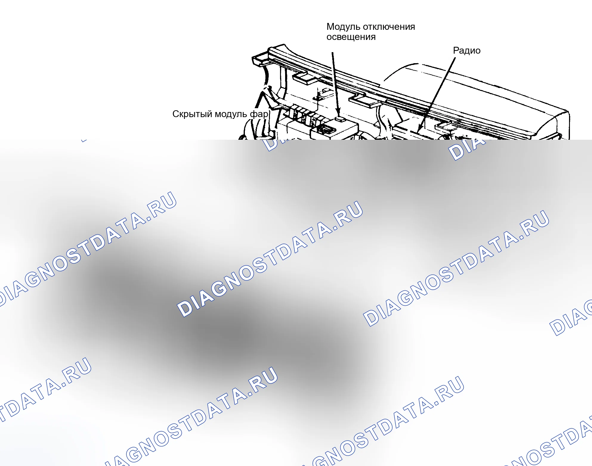 Рис. 21: Расположение компонентов (9 из 14). Chrysler New Yorker Turbo 
