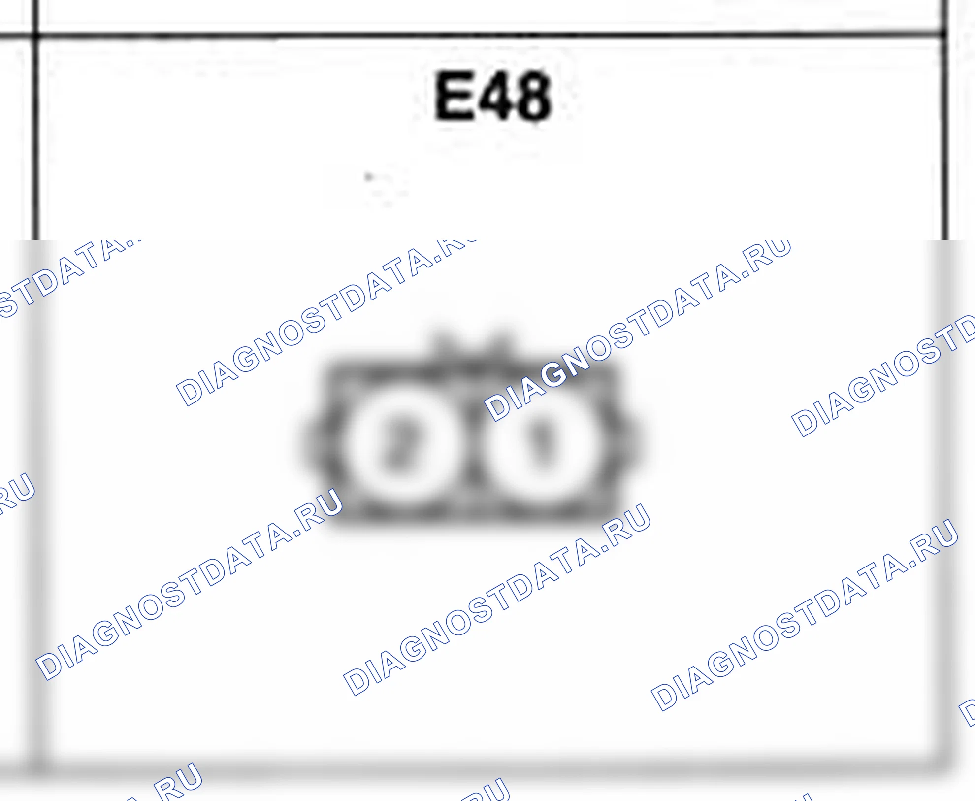 Распиновка разъёма E48 — жгута двигателя. Hyundai Atos MX