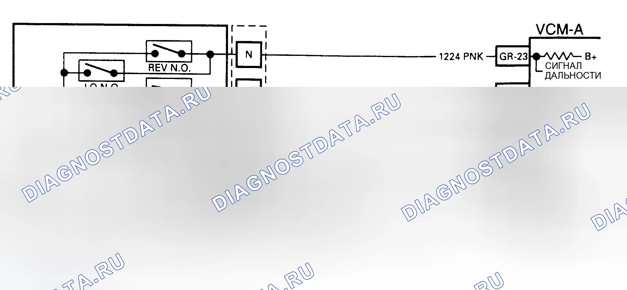 Рис. 191: Код P0712, Принципиальная схема (серия 4.3L S и T) Предоставлено General Motors Corp.. Chevrolet Sportvan G30 