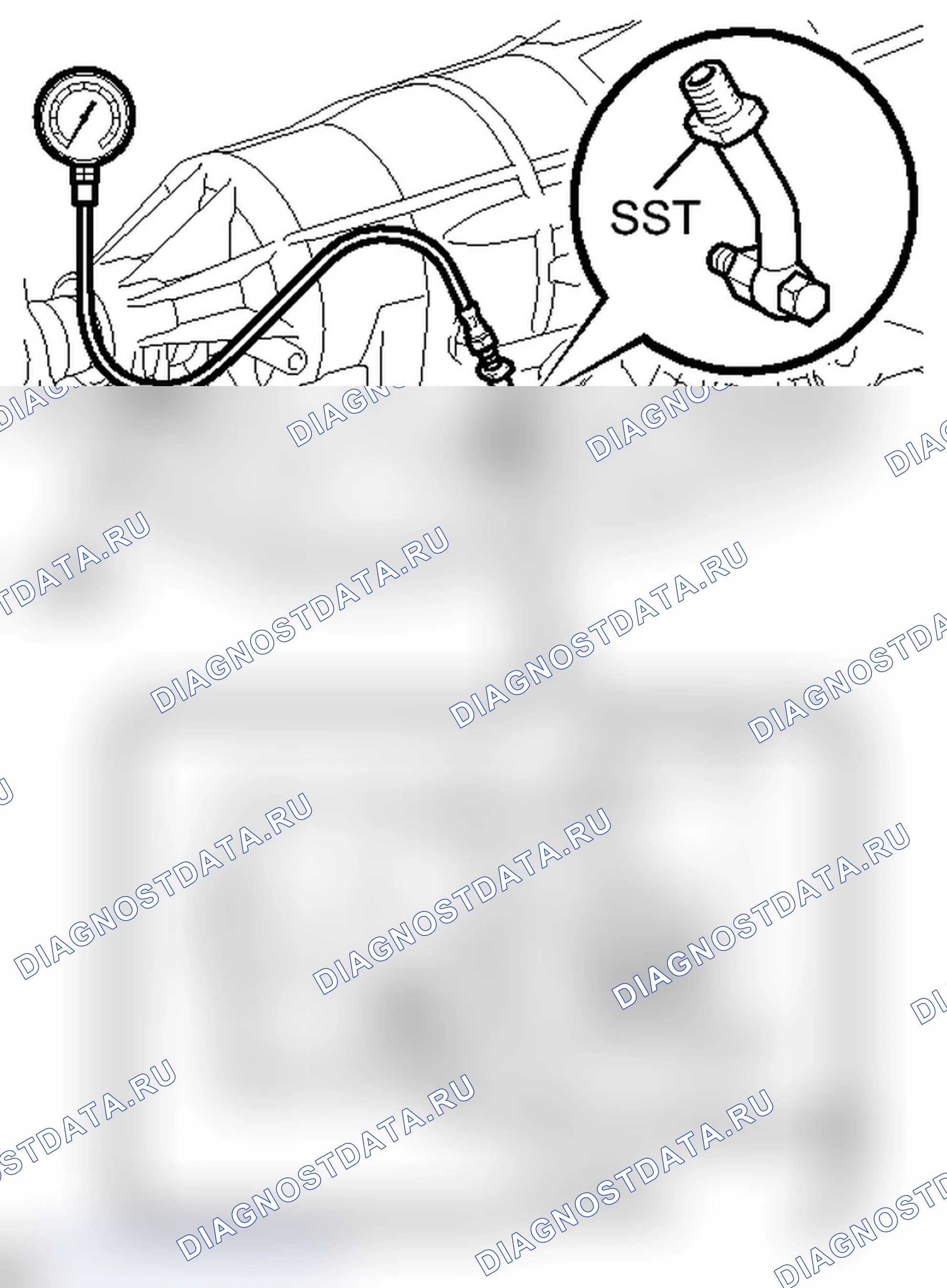 Рис. 5: ГИДРАВЛИЧЕСКОЕ ИСПЫТАНИЕ. Lexus IS F I