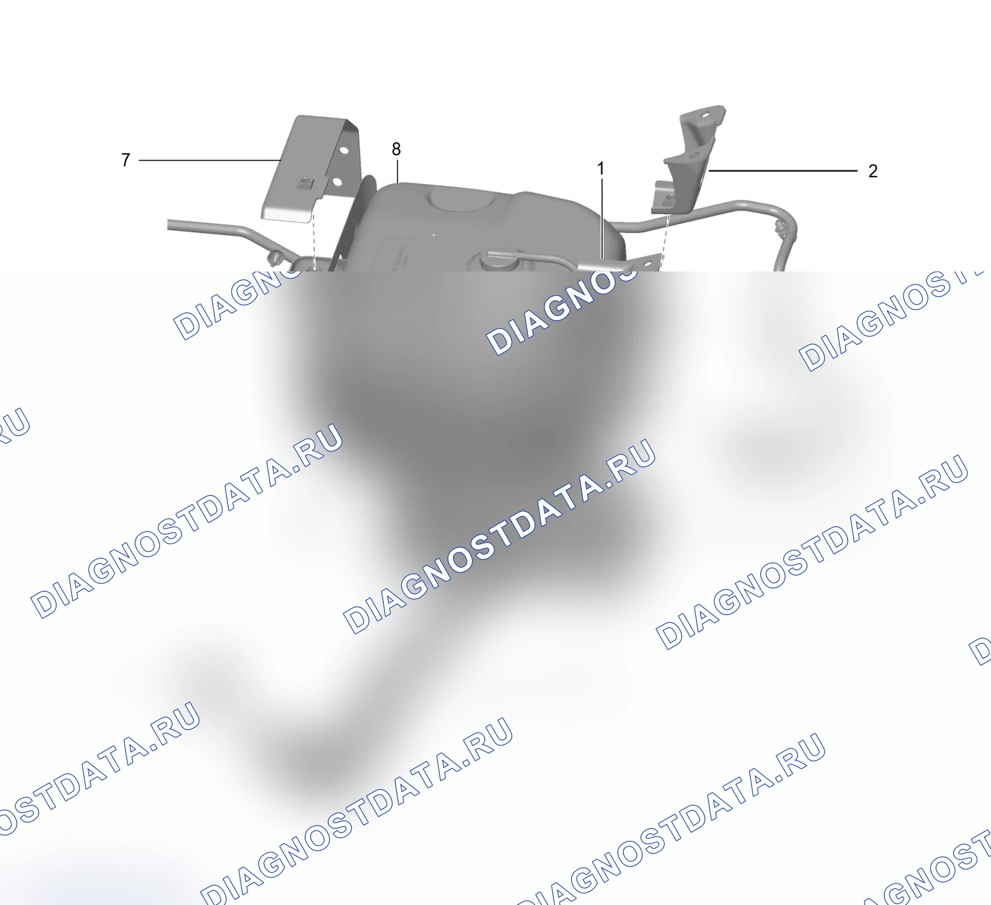 Схема расположения бак мочевины — Great Wall King-Kong-Cannon. Great-Wall King Kong Cannon I