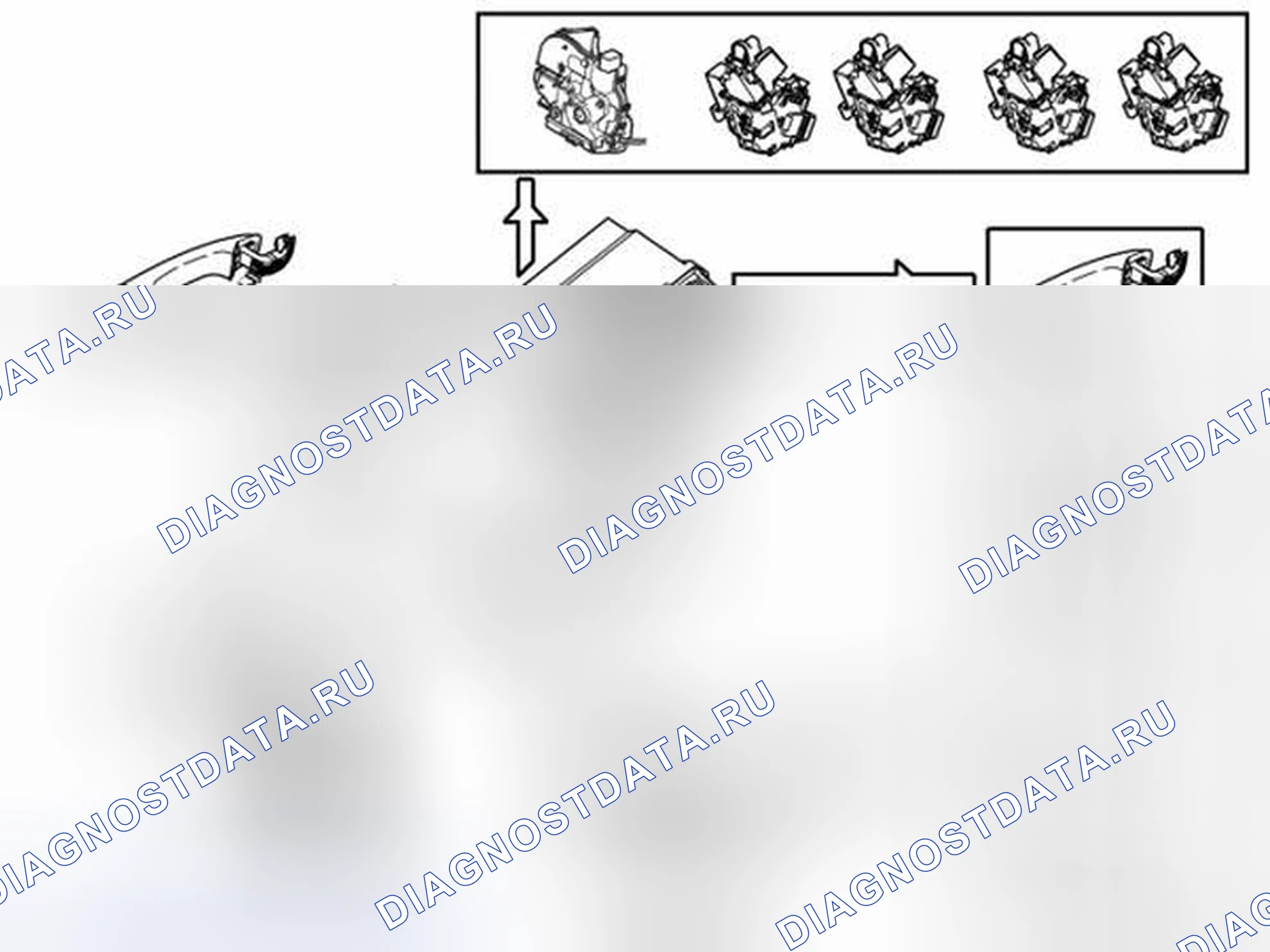 Рис. 606: БЛОКИРОВКА. Volvo XC70 II