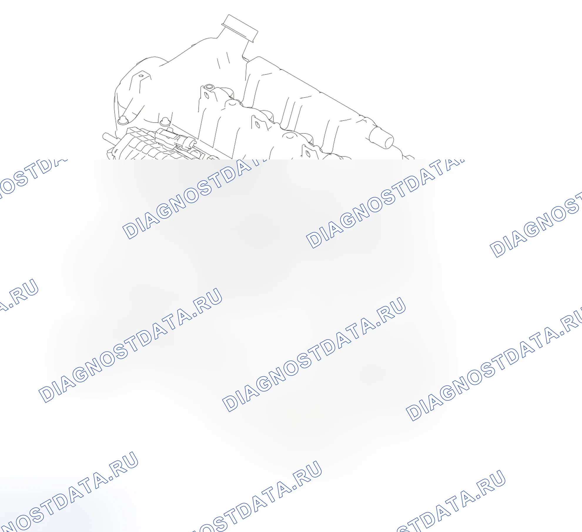 Схема расположения датчика детонации — Great Wall Wingle-5. Great-Wall Wingle 5 I