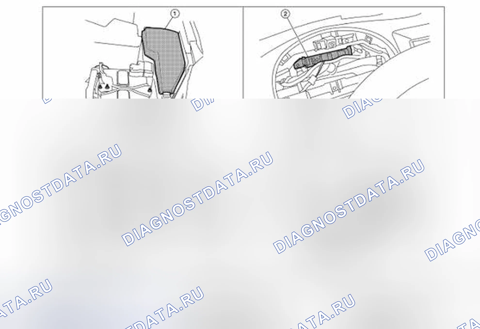 Рис. 4: Расположение компонентов. Honda Passport I