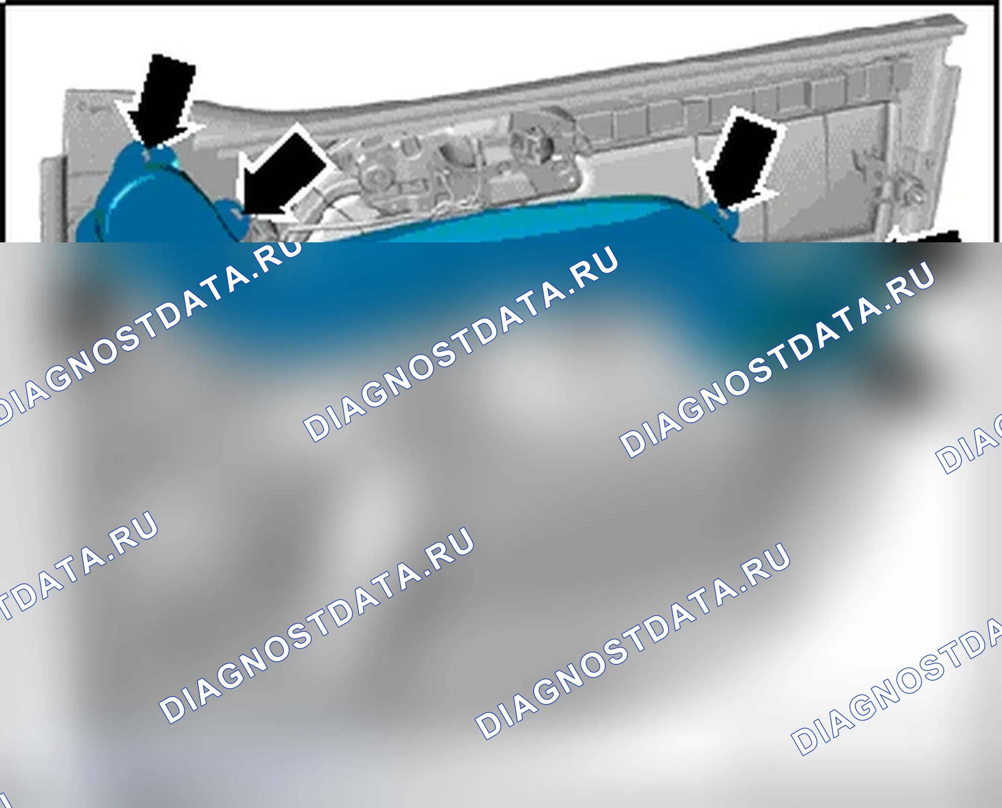 Рис. 28: ВОЗДУХОВОД. Audi Q7 4L рестайлинг