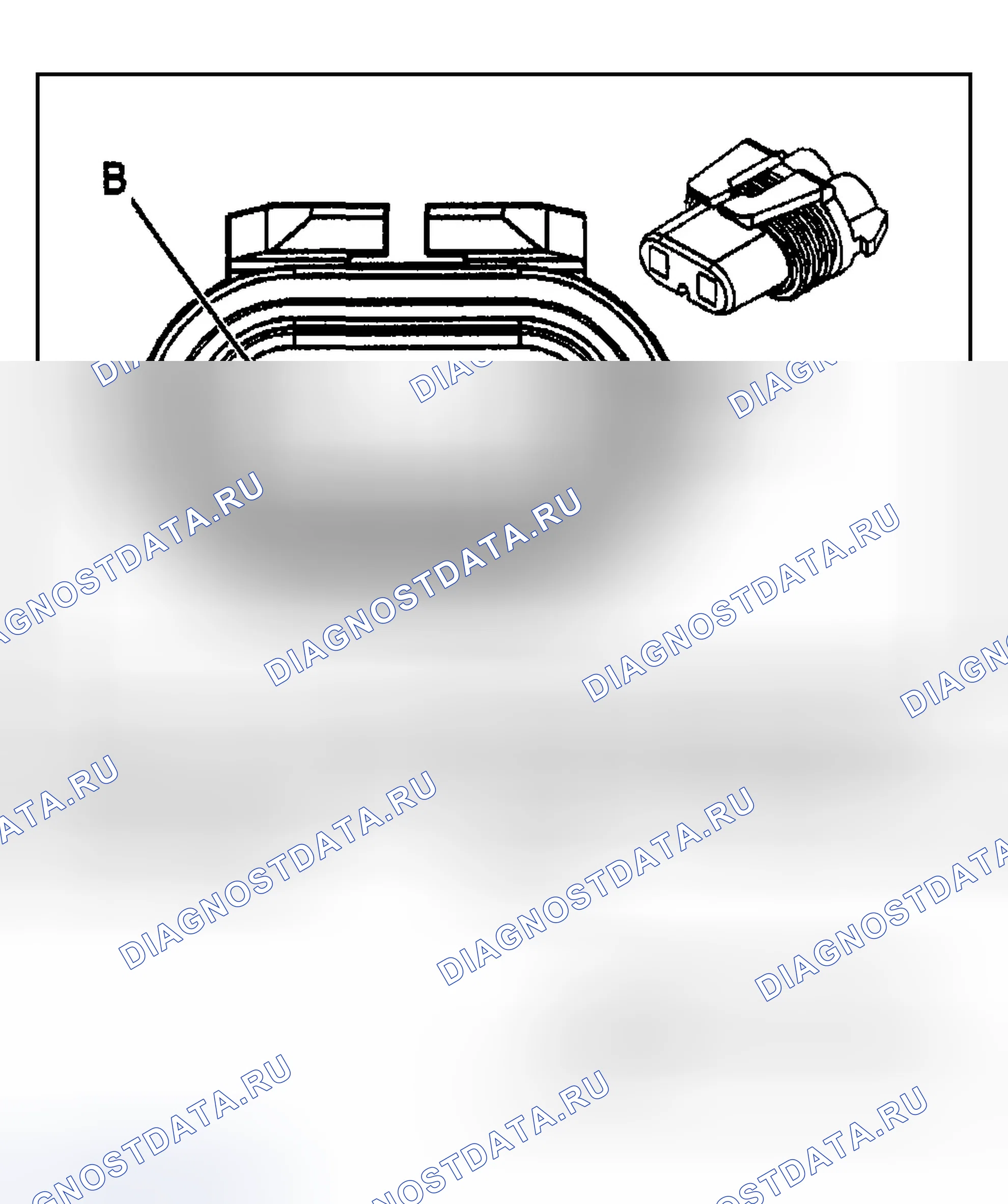 Рис. 370: Фара - ближний свет - правый (с HID) (поколение 2.5). Cadillac Seville V
