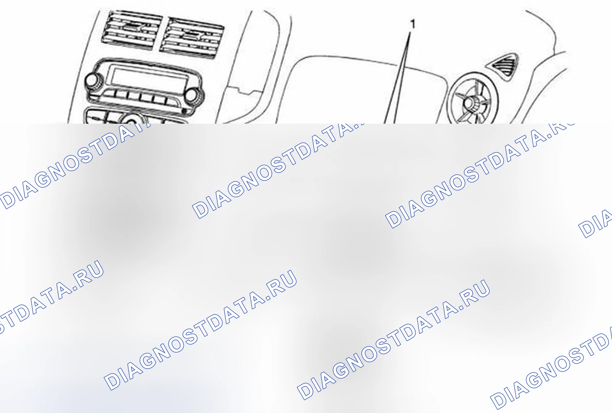 Рис. 70: Замена дверной защелки отсека приборной панели. Chevrolet Sonic I