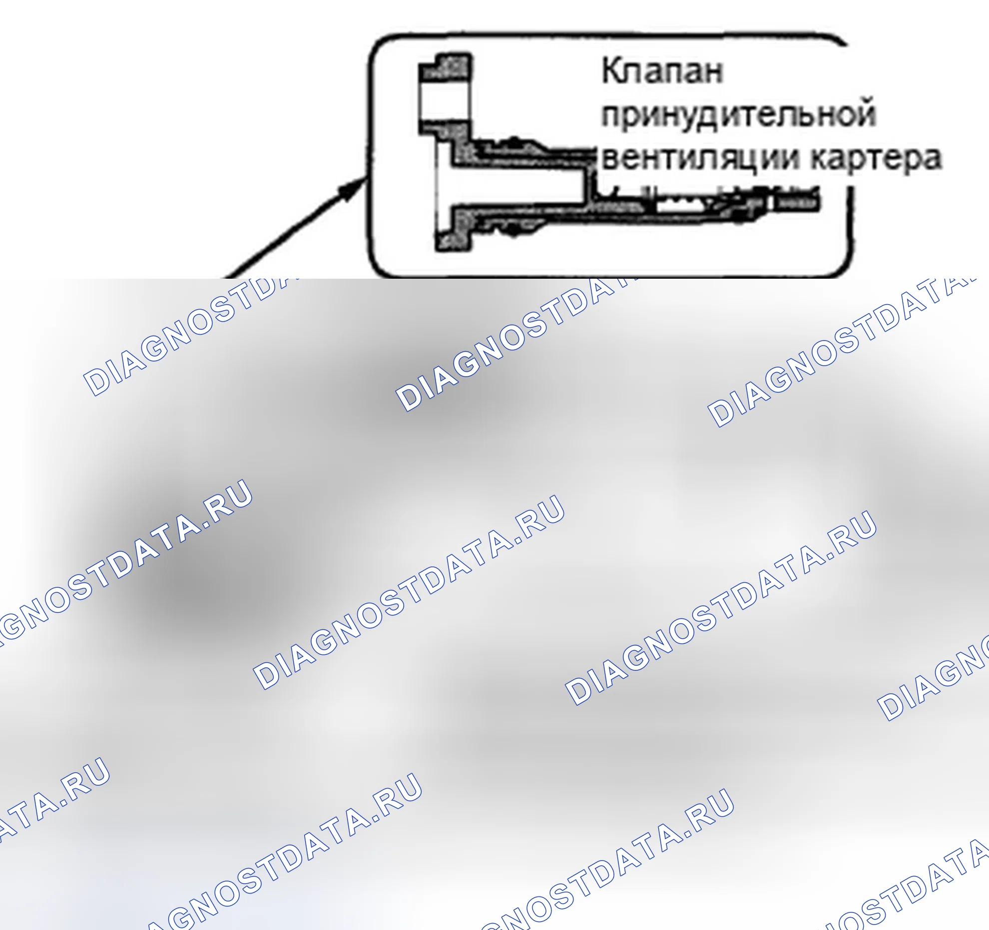 Рис. 464: Система принудительной вентиляции картера (принудительная вентиляция картера (PCV) (принудительная вентиляция картера)). Honda Accord VIII рестайлинг