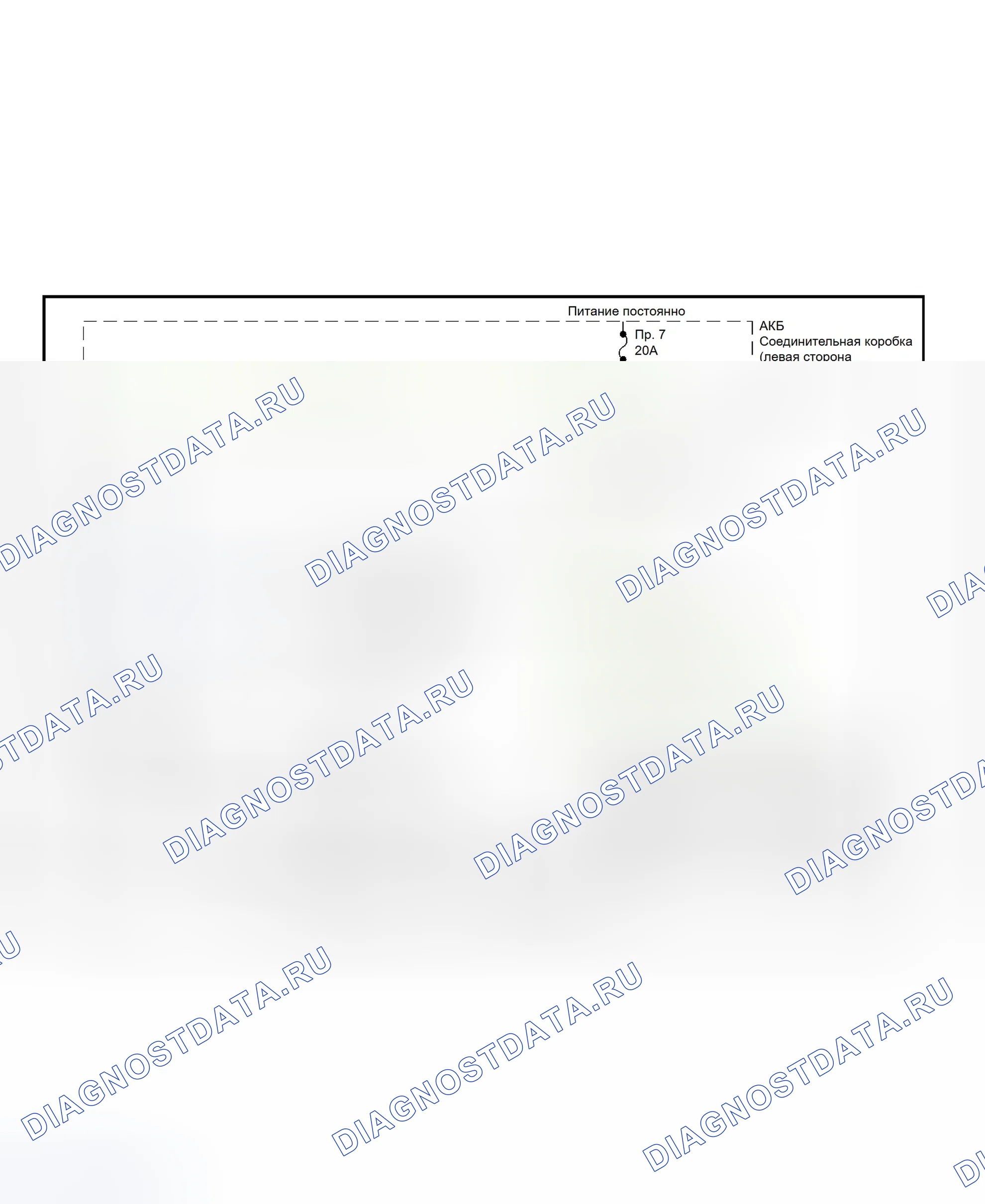 Рис. 6: Схема подключения рупорной системы (F150 / F250 фонарь-DUTY - 1999). Ford Pickup F250 Super Duty 