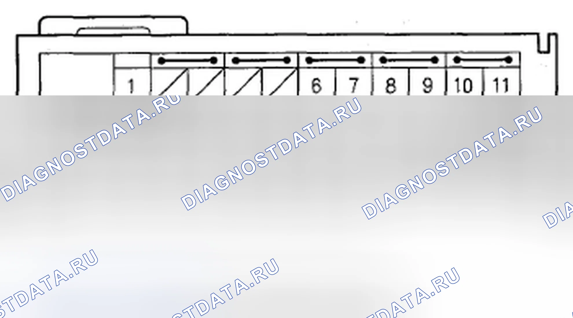 Рис. 268: Входы и выходы модуля SRS разъема B (39P). Acura TSX II