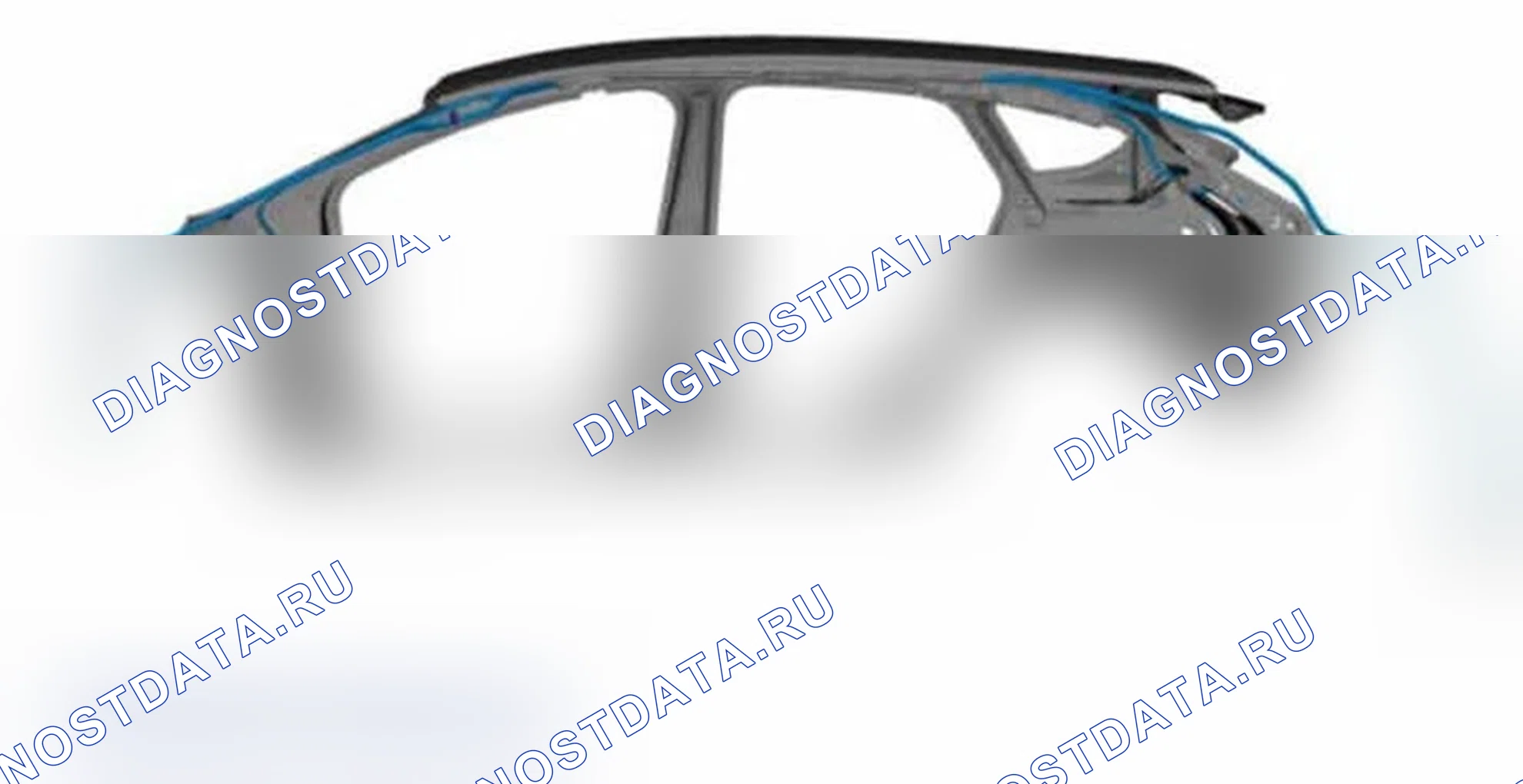 Рис. 22: 5-дверь дренажного шланга. Ford Focus III