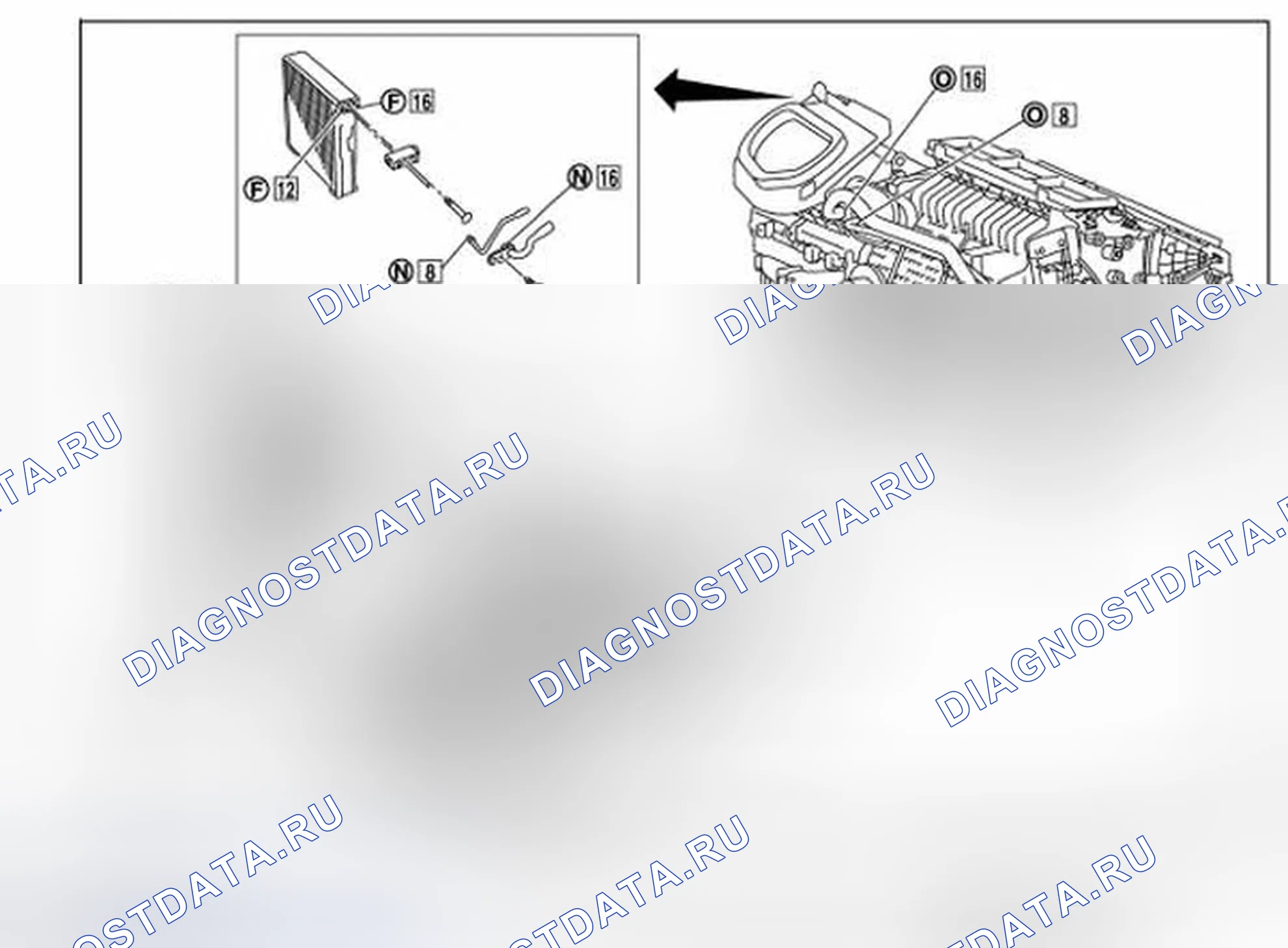 Рис. 228: СОЕДИНЕНИЕ УПЛОТНИТЕЛЬНОГО КОЛЬЦА И ХЛАДАГЕНТА. Infiniti Q60 I