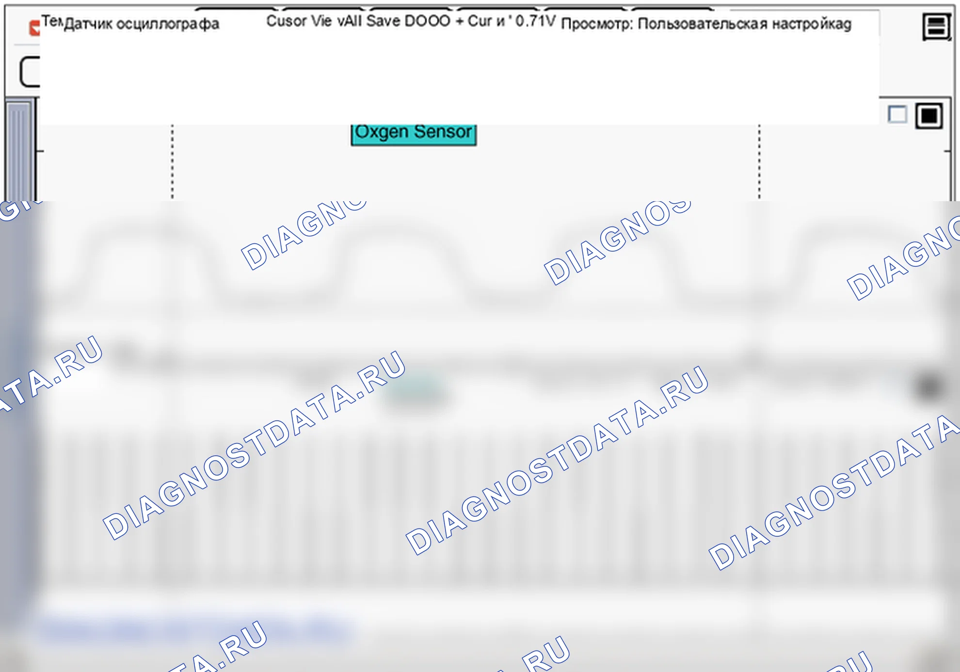 Анализ формы сигнала и данных — Датчик нагретого кислорода (подогреваемый кислородный датчик). Hyundai GRAND i10/Xcent BA