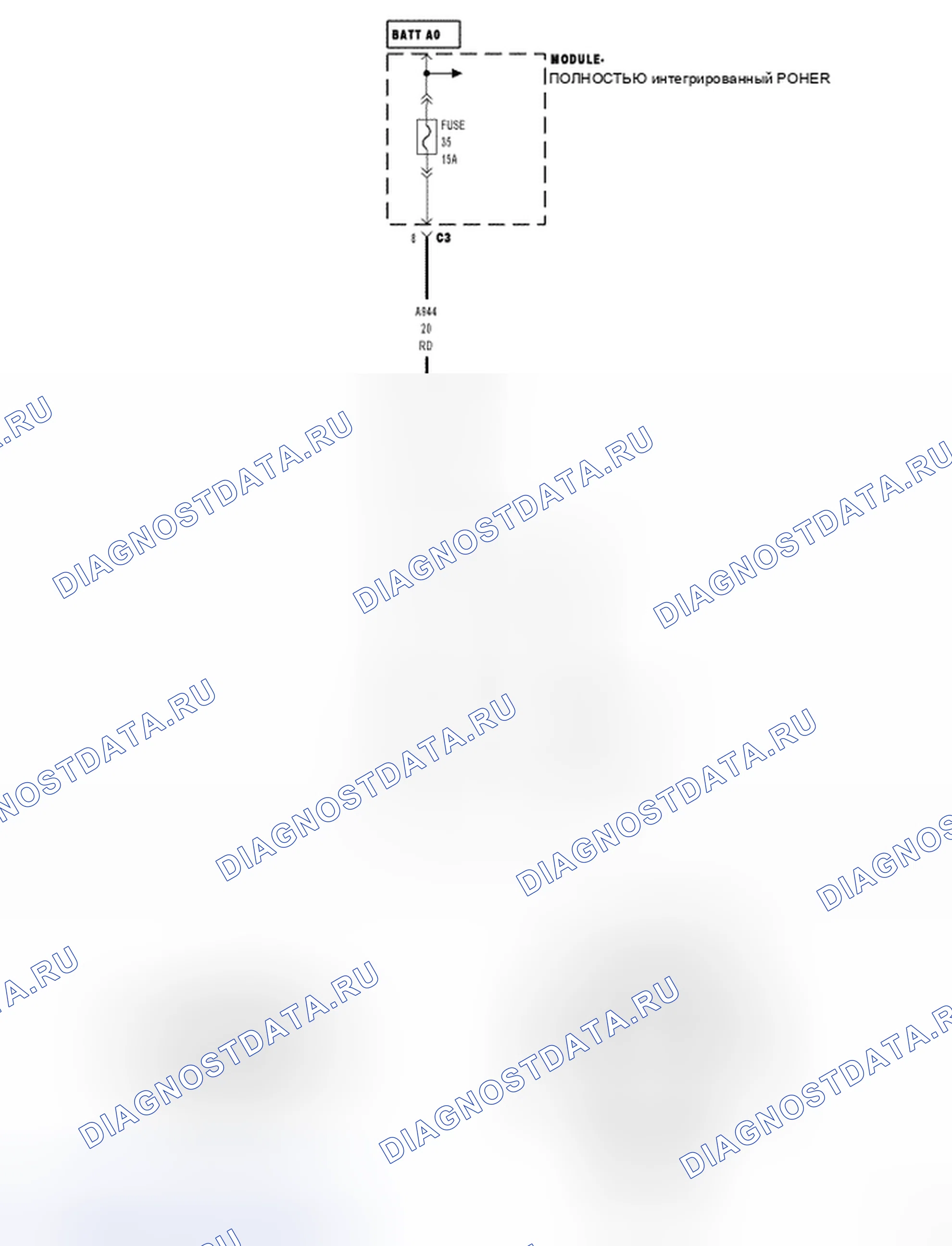 Рис. 478: Принципиальная схема. Dodge Cab & Chassis R3500 HD 