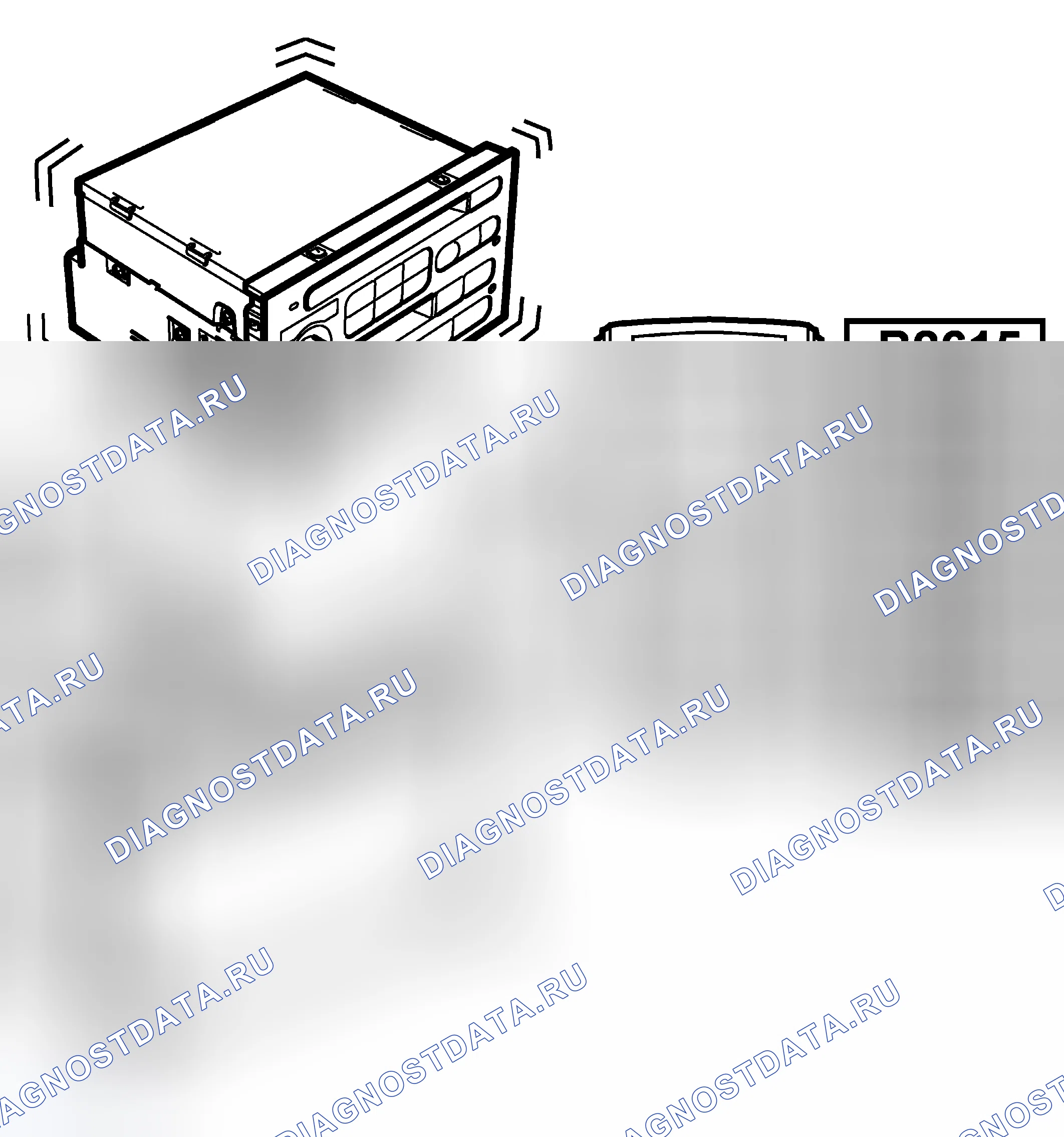 Рис. 3: расшифровка кода ошибки B2615, B2620, xtaгx2, B2755, B2760, B2762, хт AGХ6, хтагх7, хта Гx8: CD Changer Magazine отказ / Extre B2625 B2765 B2767 B2780. Kia Picanto II рестайлинг