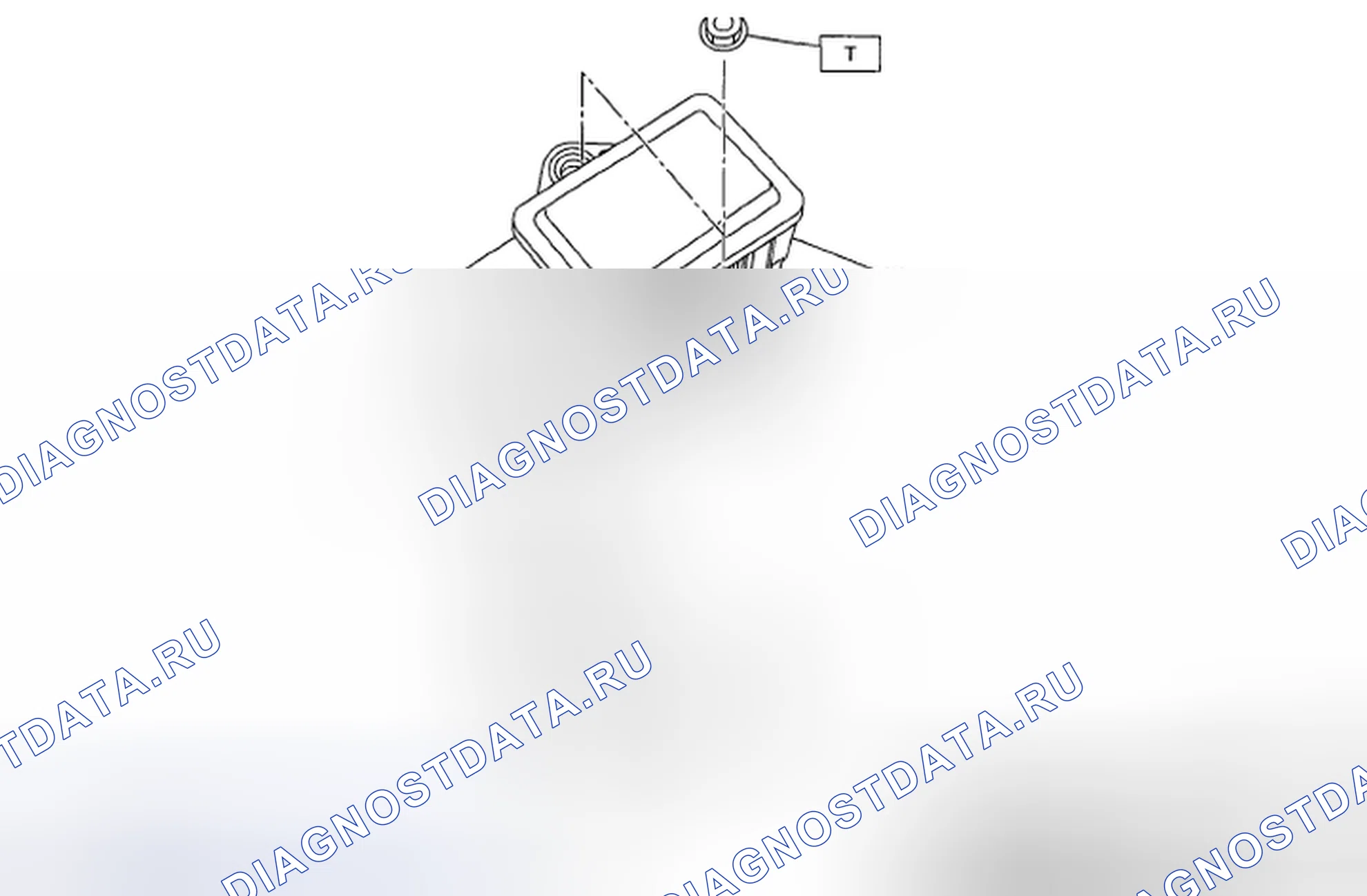 Рис. 68: ДАТЧИК УГЛОВОЙ СКОРОСТИ РЫСКАНИЯ И БОКОВОГО G. Subaru Legacy BL/BP рестайлинг