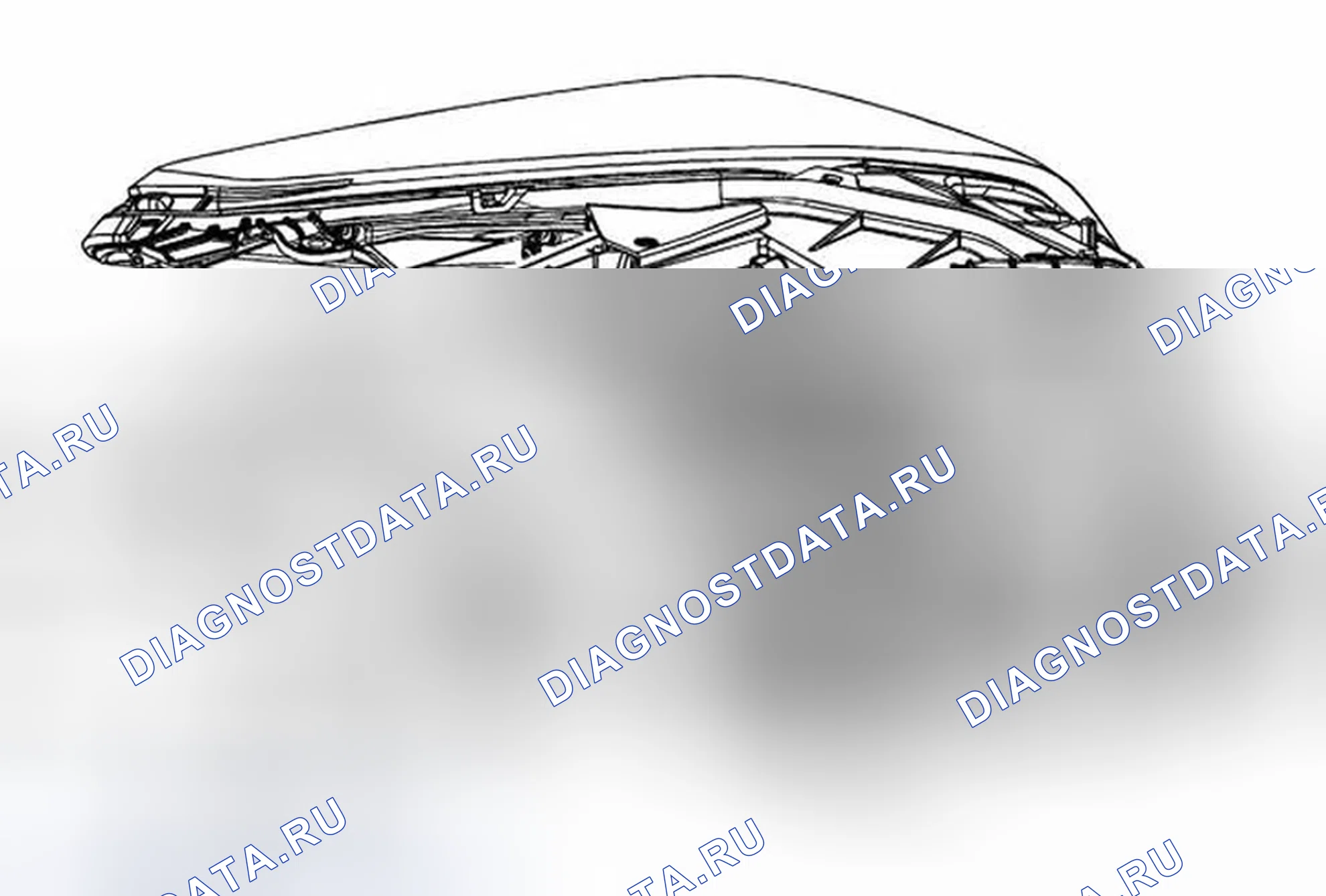 Рис. 19: Замена крышки доступа к лампе фары. Cadillac ATS I