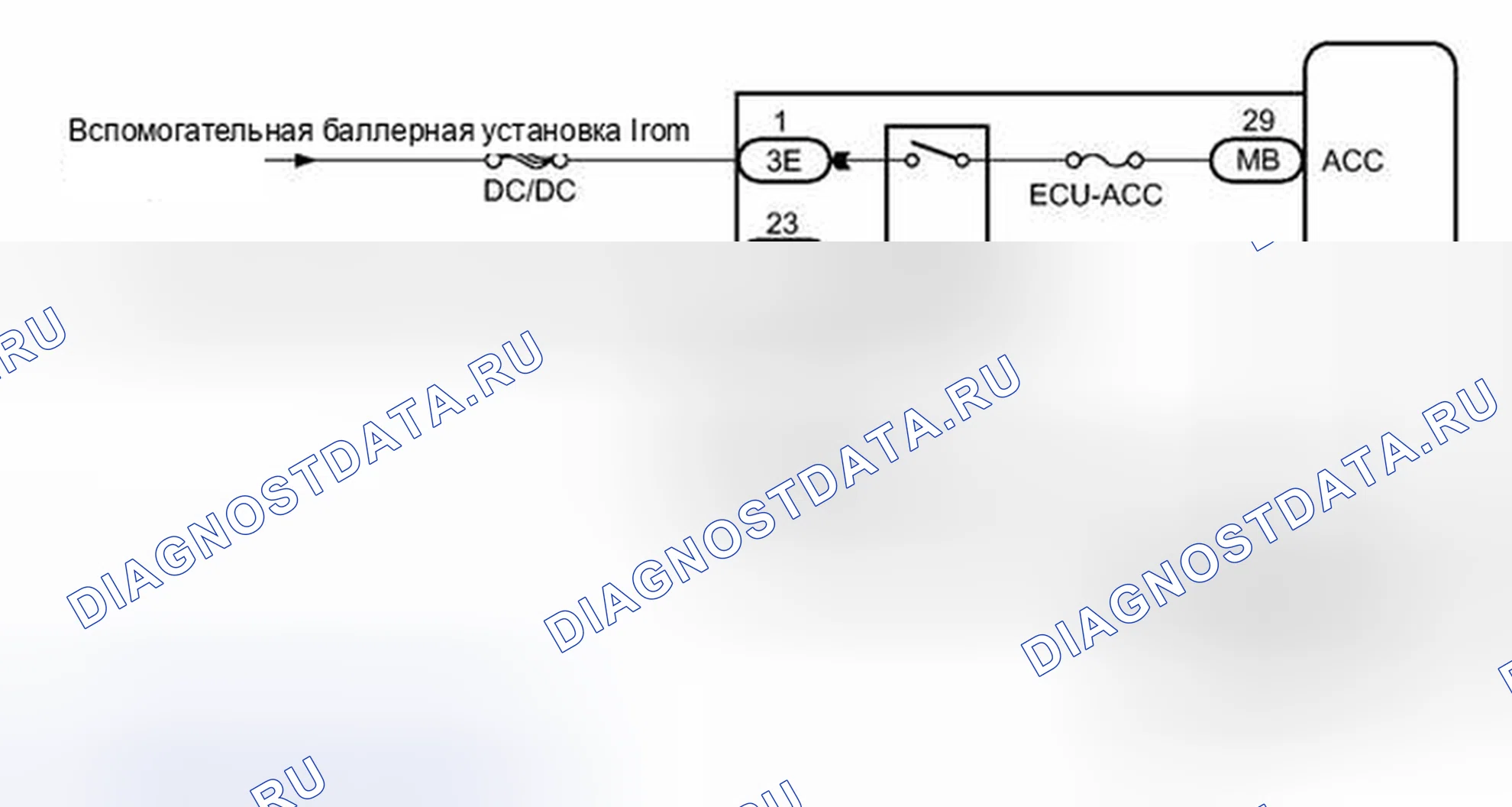 Рис. 34: электросхема. Toyota Camry XV50