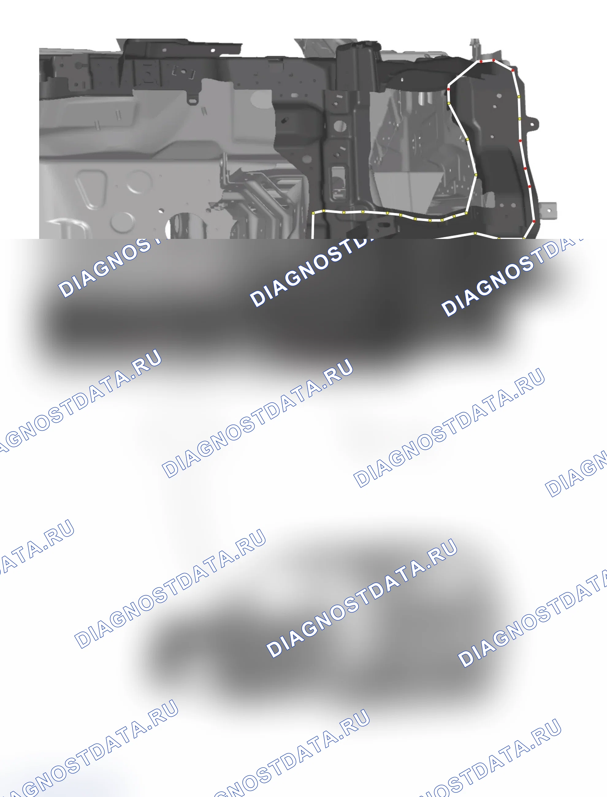 Передняя рама радиатора — Great Wall King-Kong-Cannon. Great-Wall King Kong Cannon I